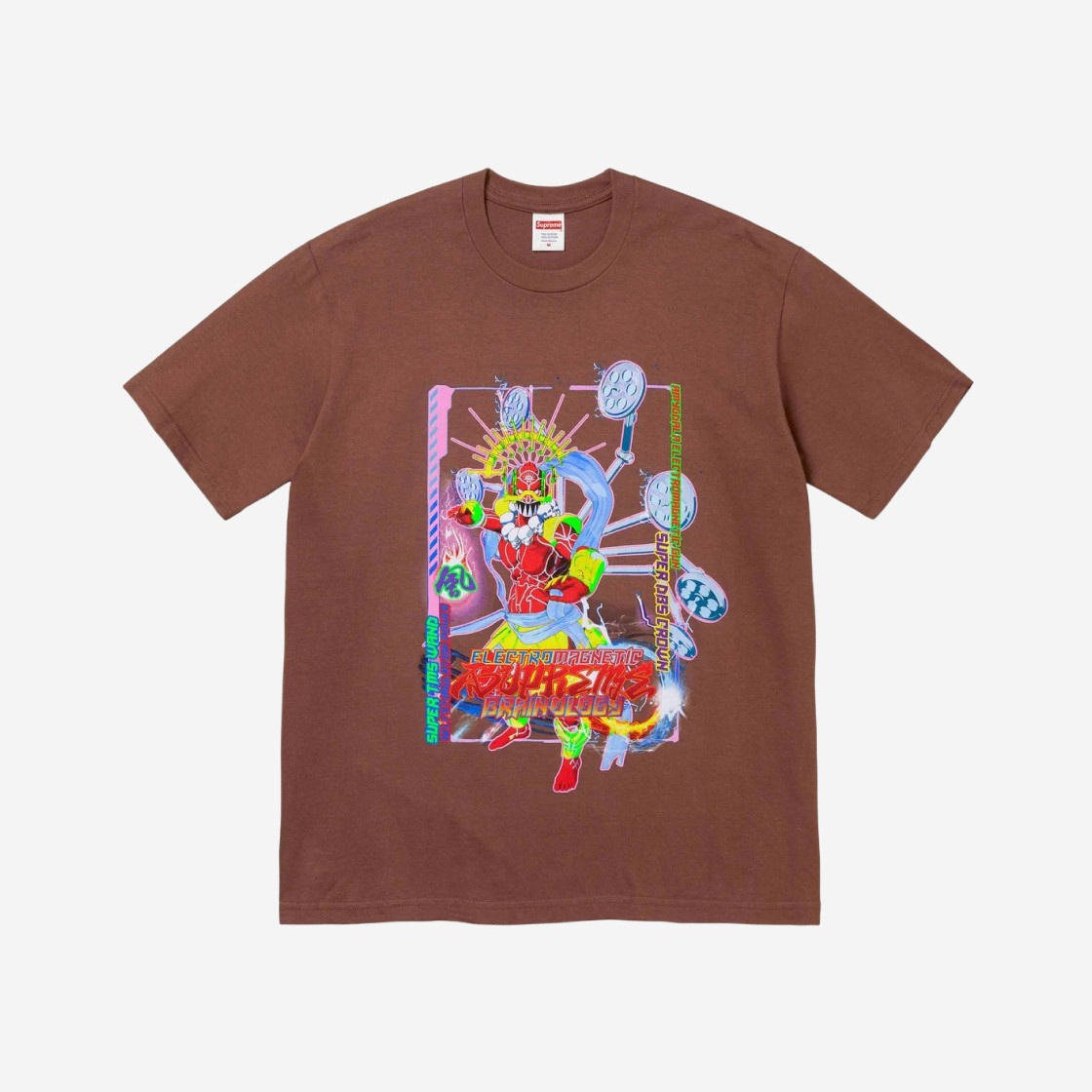 Supreme Electromagnetic T-Shirt Brown - 24SS 상세 이미지 1