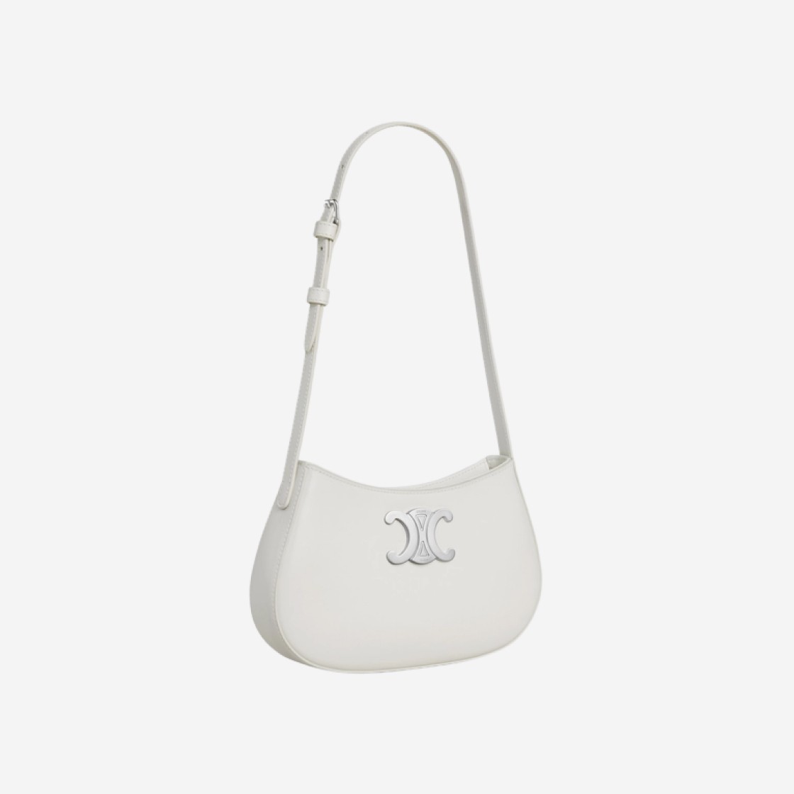 Celine Medium Tilly Bag in Shiny Calfskin White 상세 이미지 2