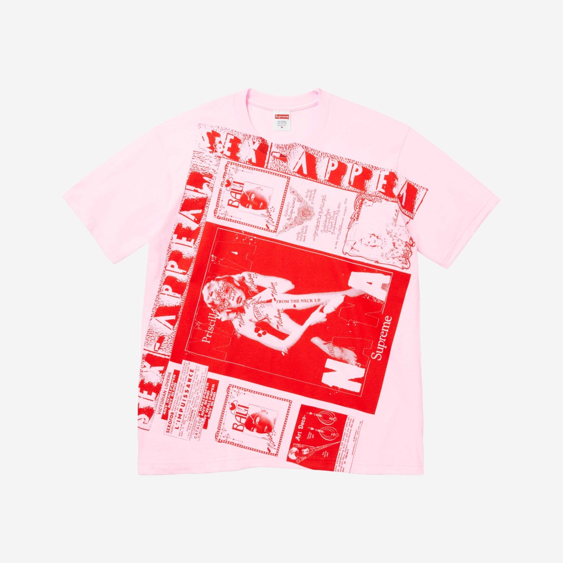 Supreme Collage T-Shirt Light Pink - 24SS 상세 이미지 1