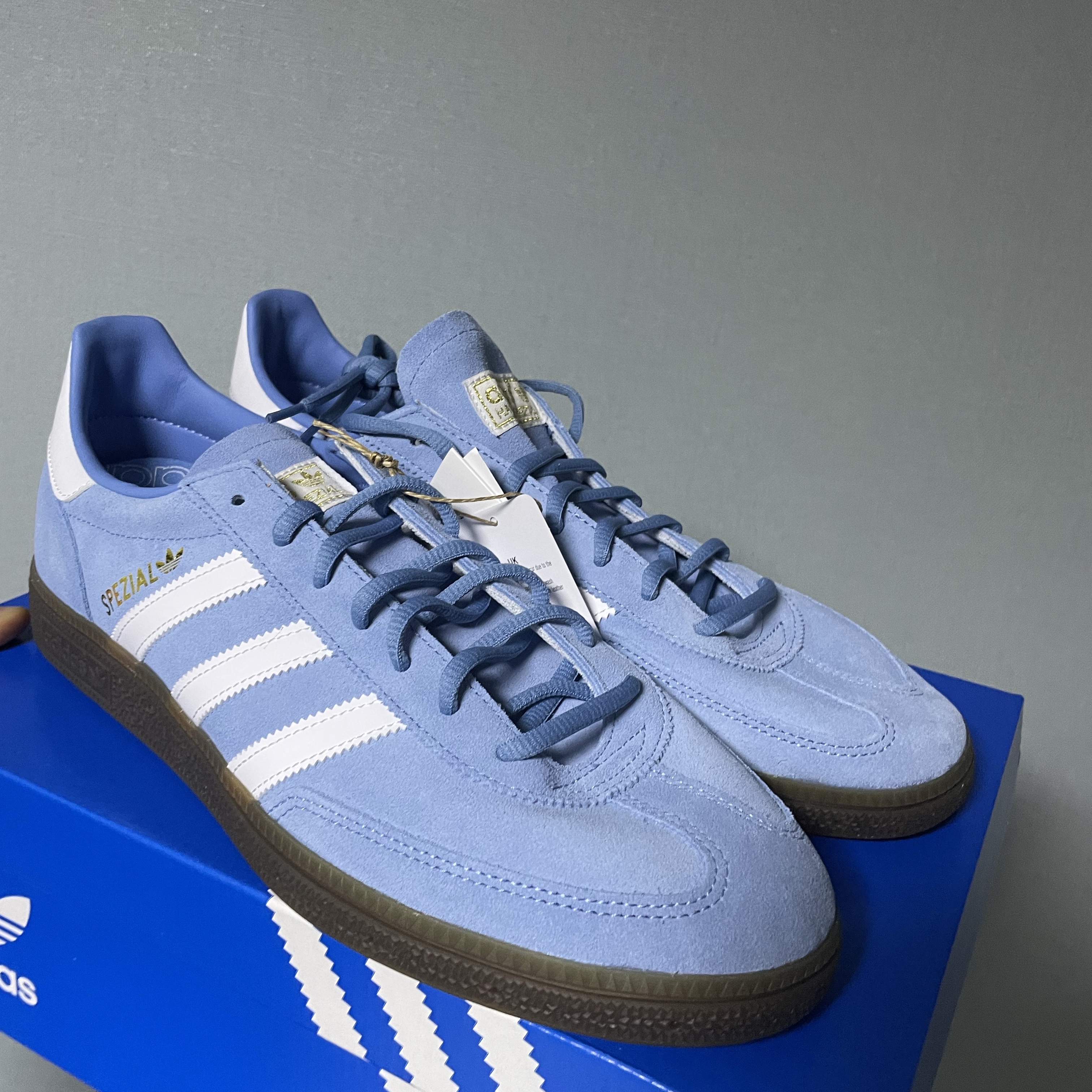 Adidas Spezial Handball Light Blue 착용 스타일 - 2