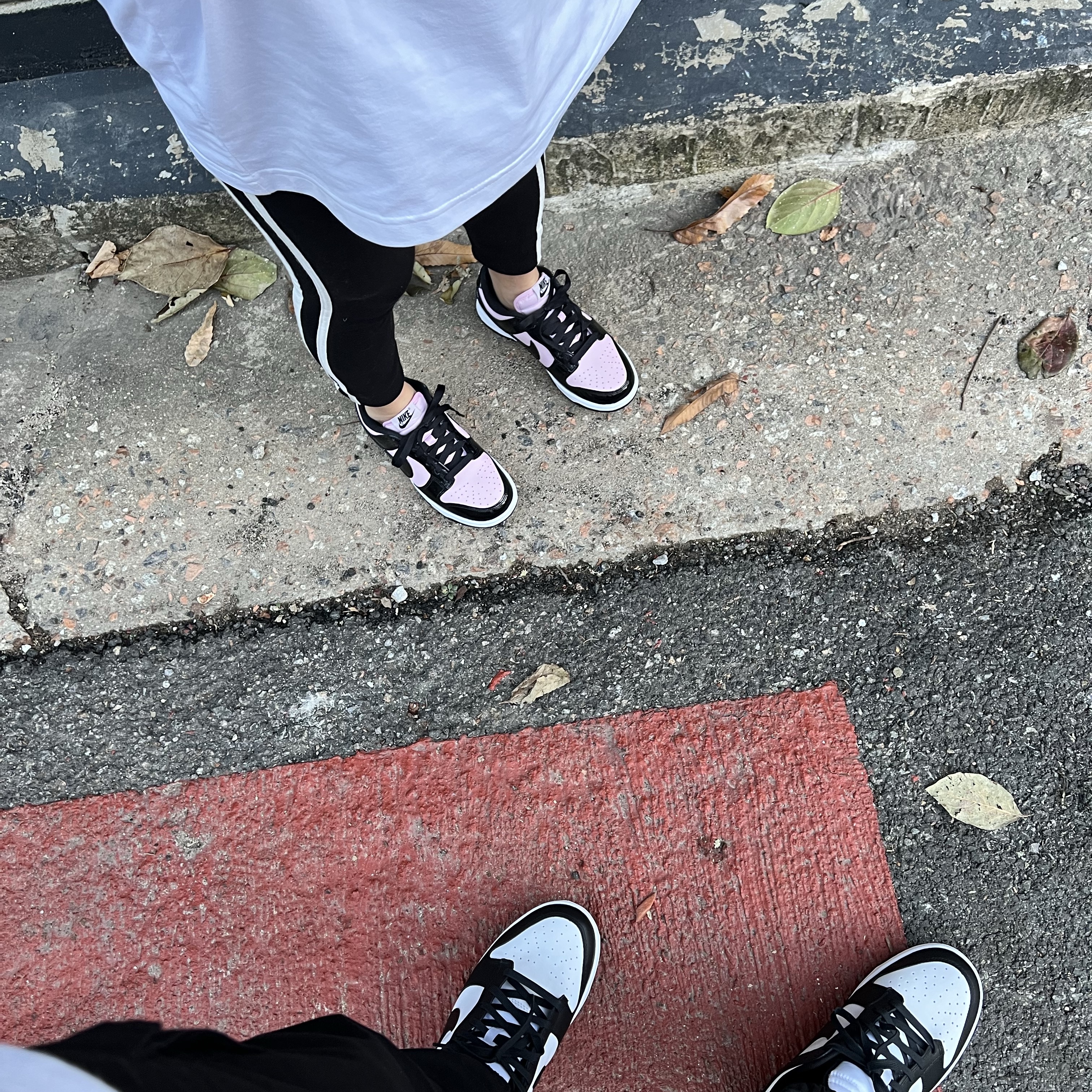 (W) Nike Dunk Low Essential Pink Foam Black, Nike Dunk Low Retro Black 착용 스타일 - 3