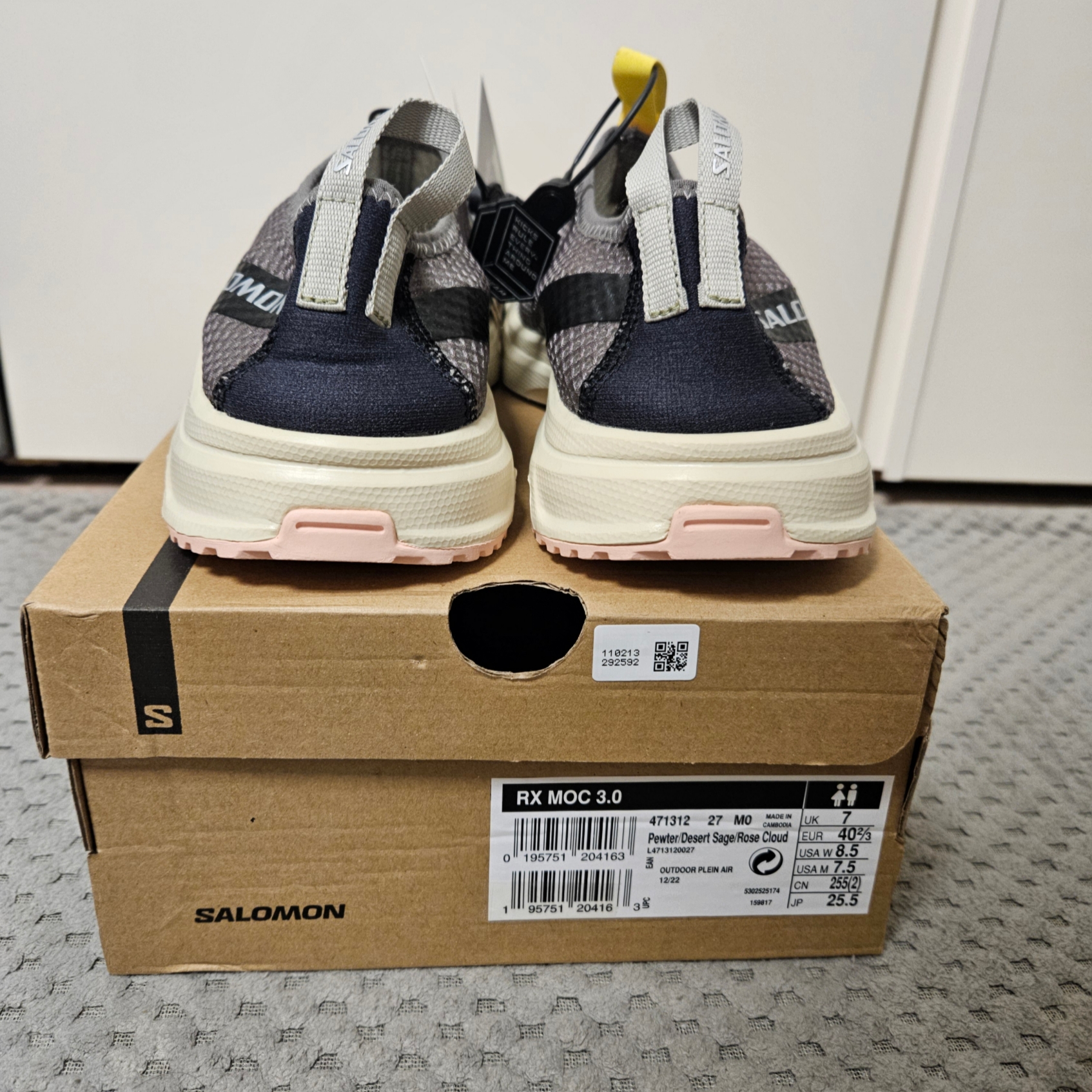 Salomon RX Moc 3.0 Pewter Desert 착용 스타일 - 3