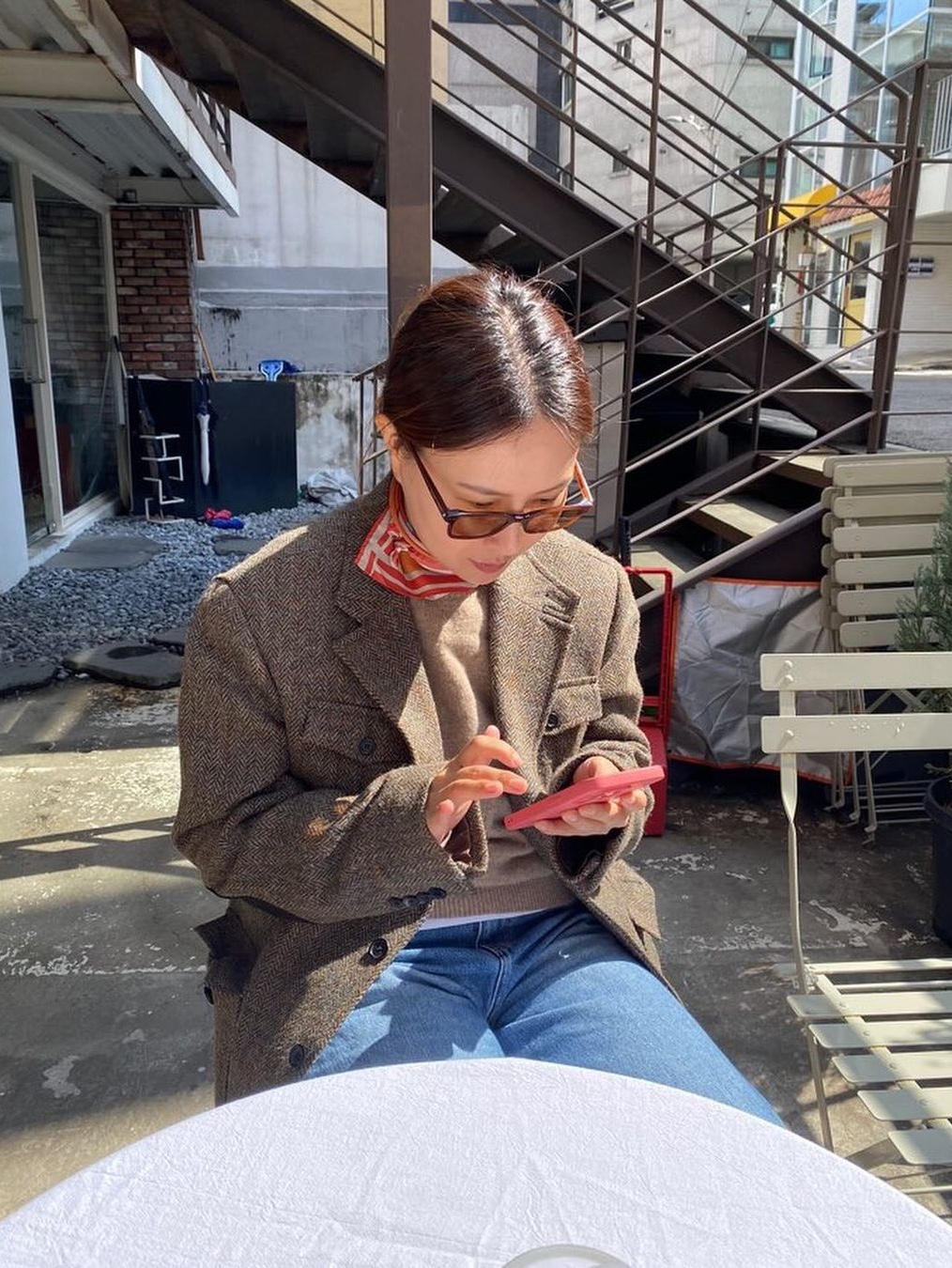PROJEKT PRODUKT CL8 C2 Sunglasses 착용 스타일