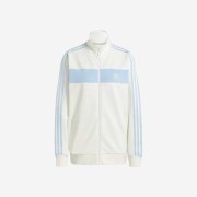 (W) Adidas Colorblock Track Top Off White - KR Sizing