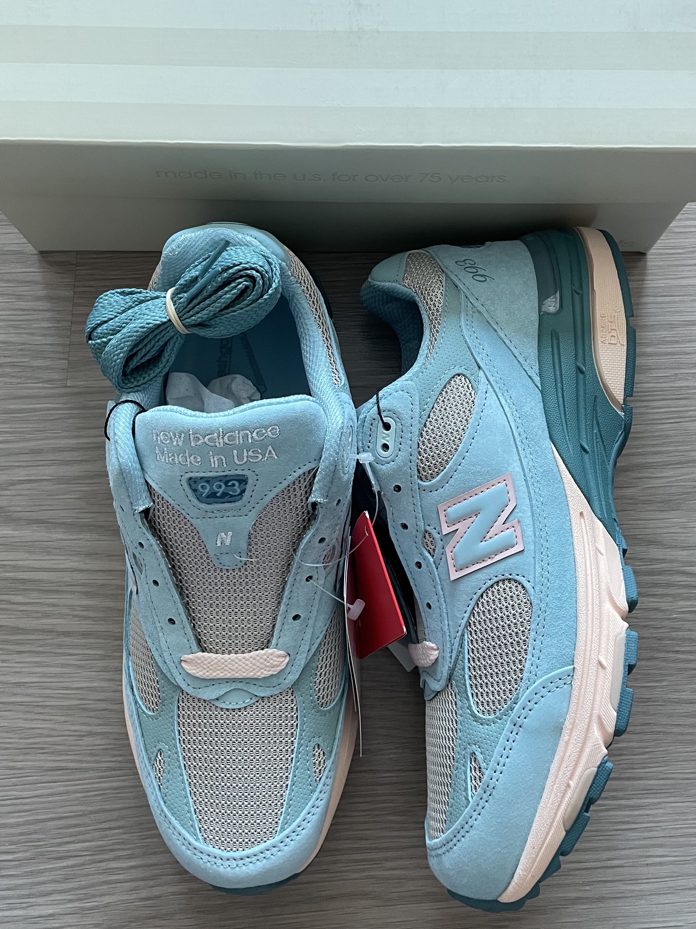 New Balance x Joe Freshgoods 993 Made in USA Arctic Blue 착용 스타일