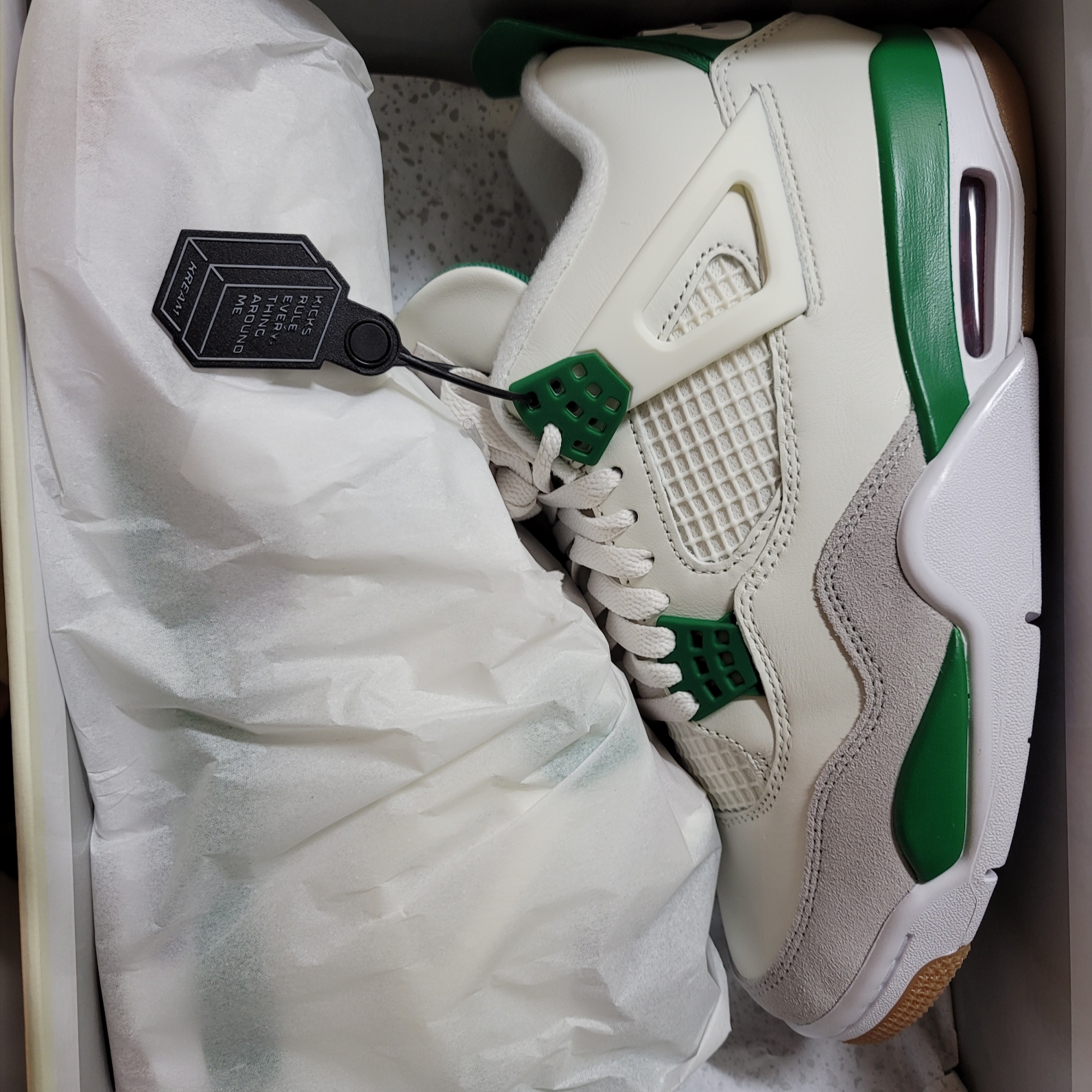Jordan 4 x Nike SB Retro SP Pine Green 착용 스타일