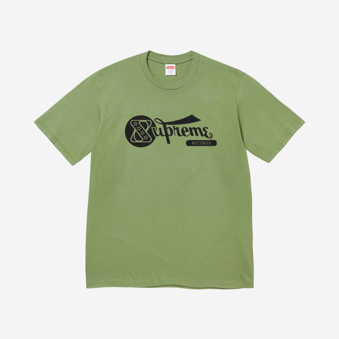 Supreme Records T-Shirt Moss - 24SS 상세 이미지 1