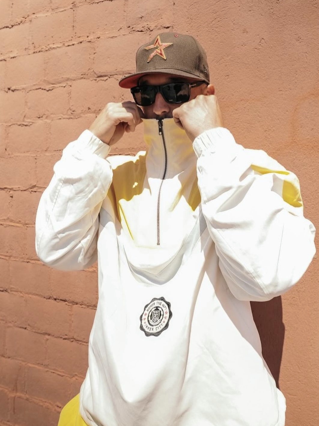 Honor the Gift Brushed Poly Track Anorak Bone, Honor the Gift Brushed Poly Track Short Bone 착용 스타일 - 2