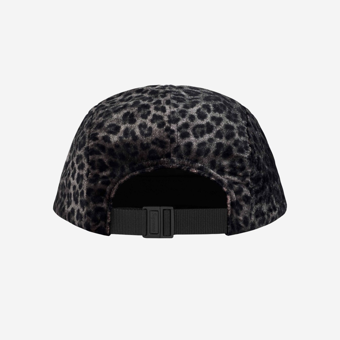 Supreme Leopard Velvet Camp Cap Black - 24SS 상세 이미지 2