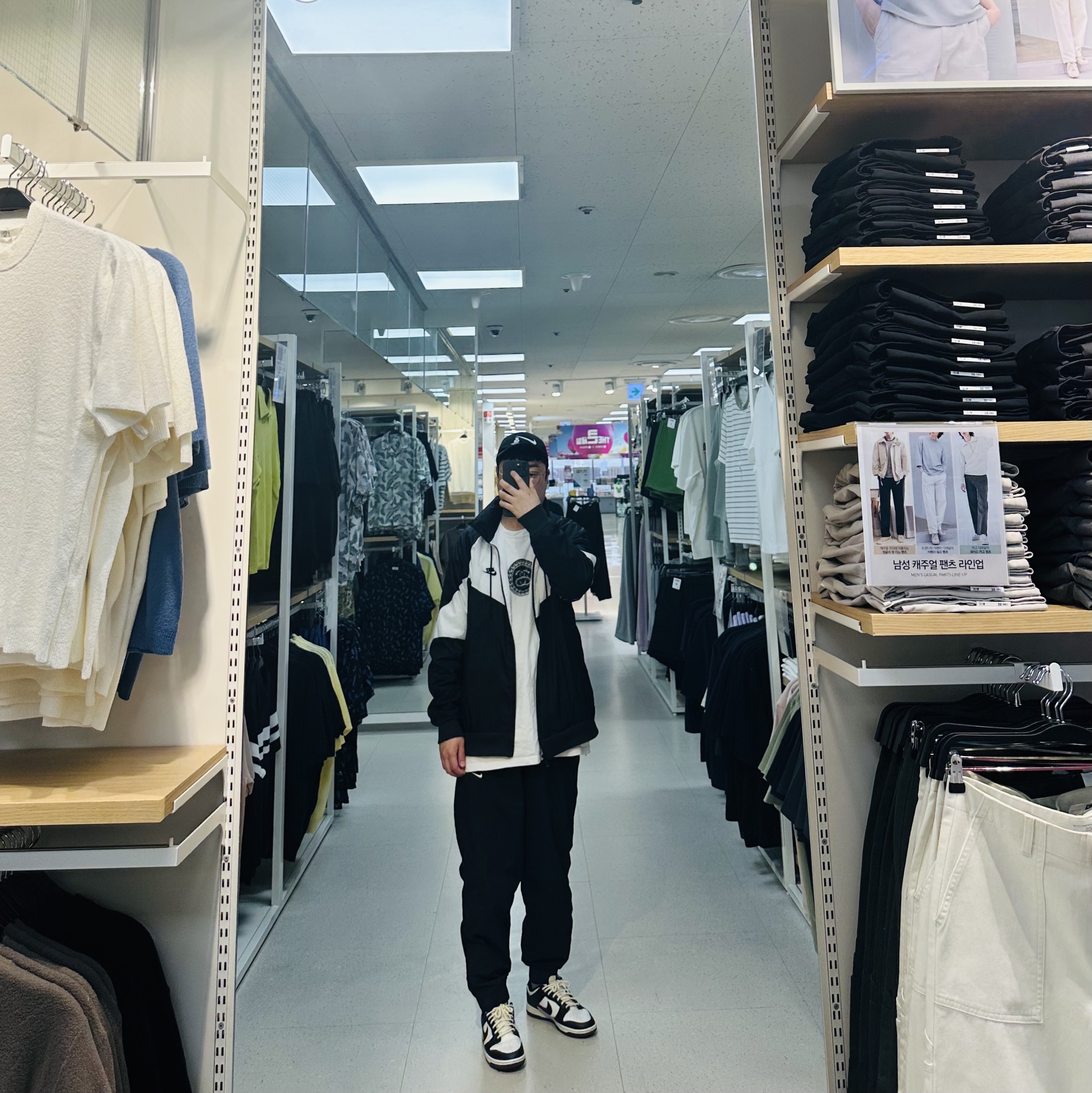 Nike x Undercover NRG AW84 TC Adjustable Cap Black, Nike x Stussy Big Swoosh LS T-Shirt White - US/EU ์ฐฉ์ฉ ์คํ์ผ - 1