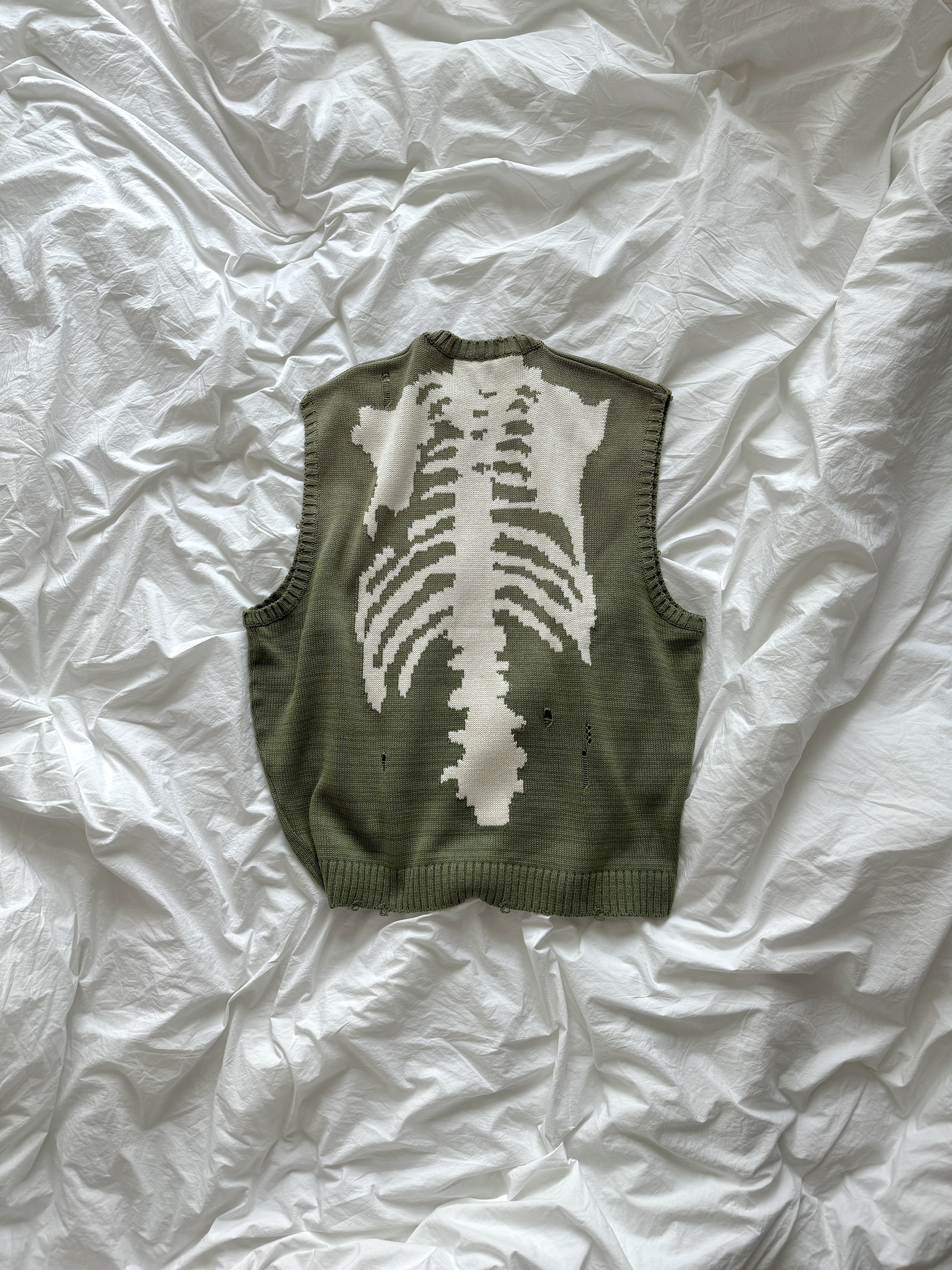 Kapital 5G Cotton Knit Bone Vest Khaki, Timberland Premium 6 inch Waterproof Boot Wheat Nubuck - Wide 착용 스타일 - 2