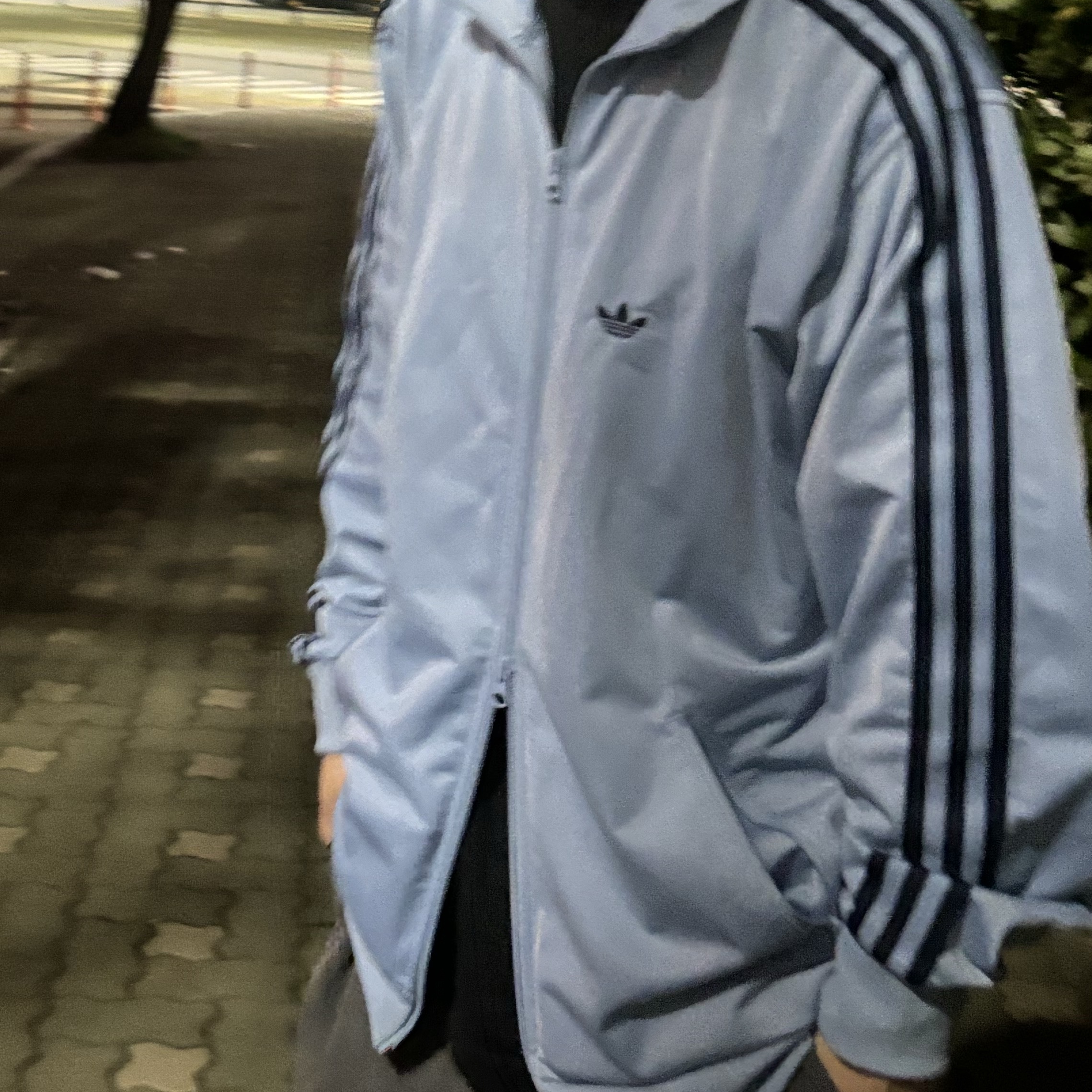 Adidas Beckenbauer Track Top Ambient Sky - KR Sizing, Jordan 1 Low Golf Wolf Grey 착용 스타일 - 2