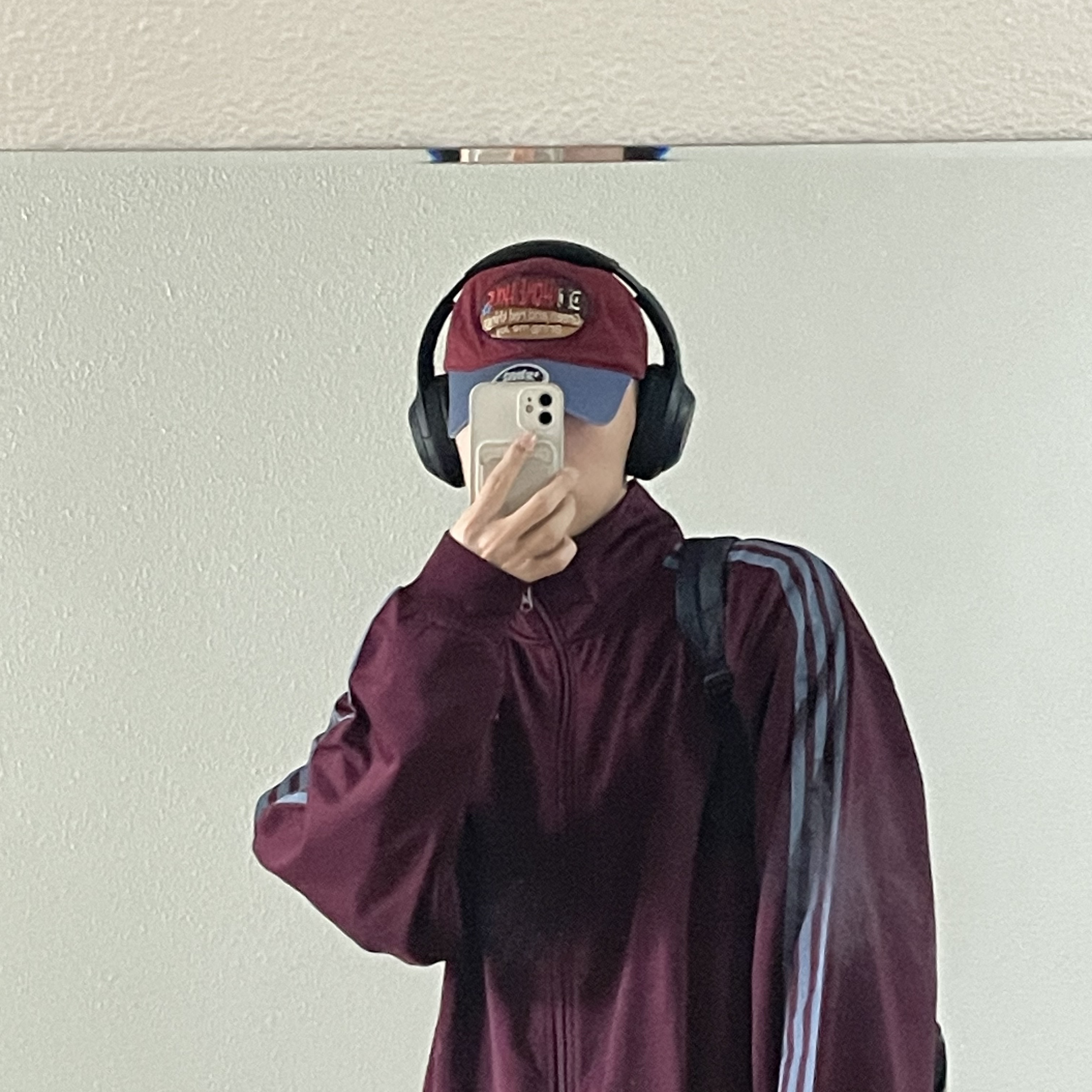Adidas Originals Beckenbauer Track Jacket Maroon - KR Sizing 착용 스타일