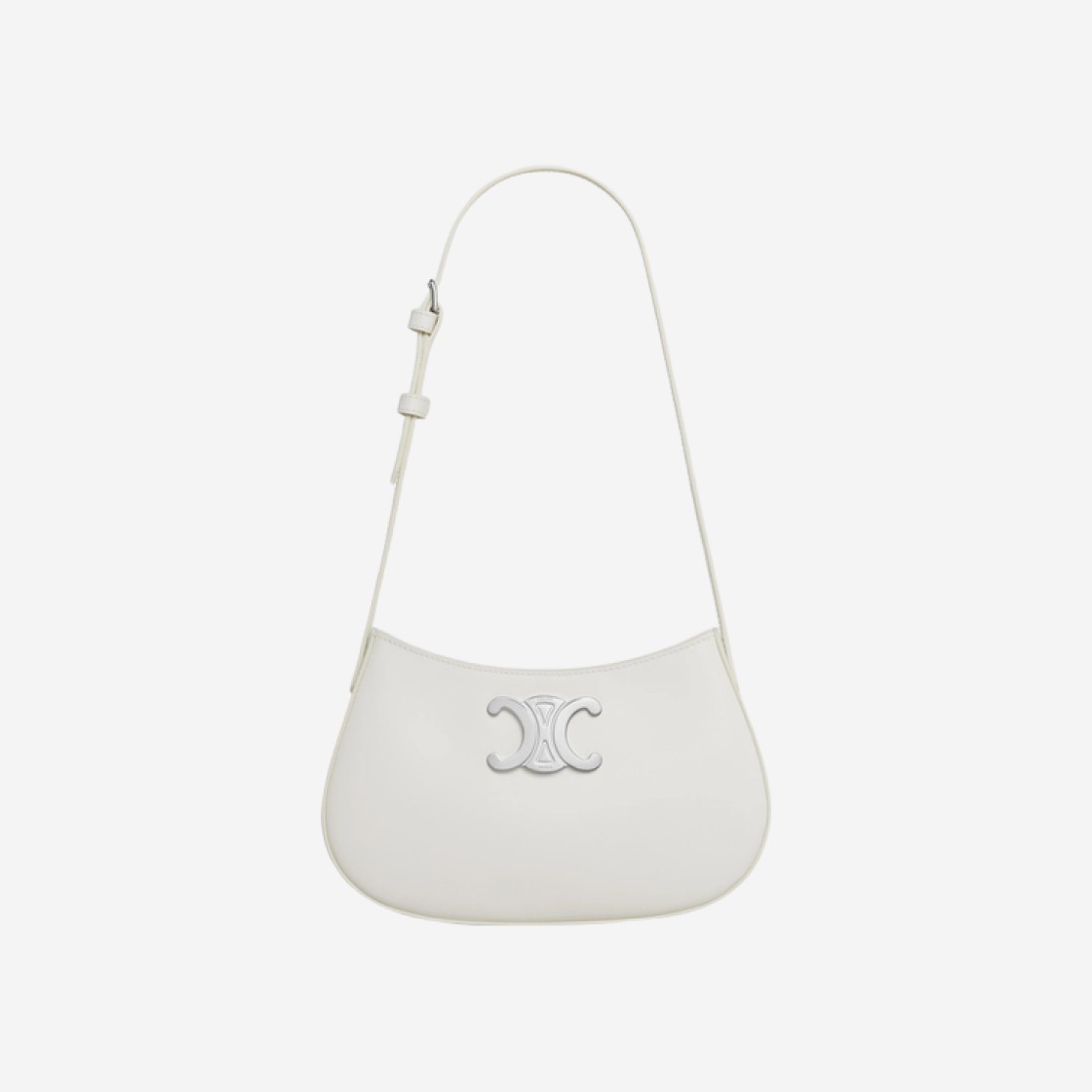 Celine Medium Tilly Bag in Shiny Calfskin White 상세 이미지 1