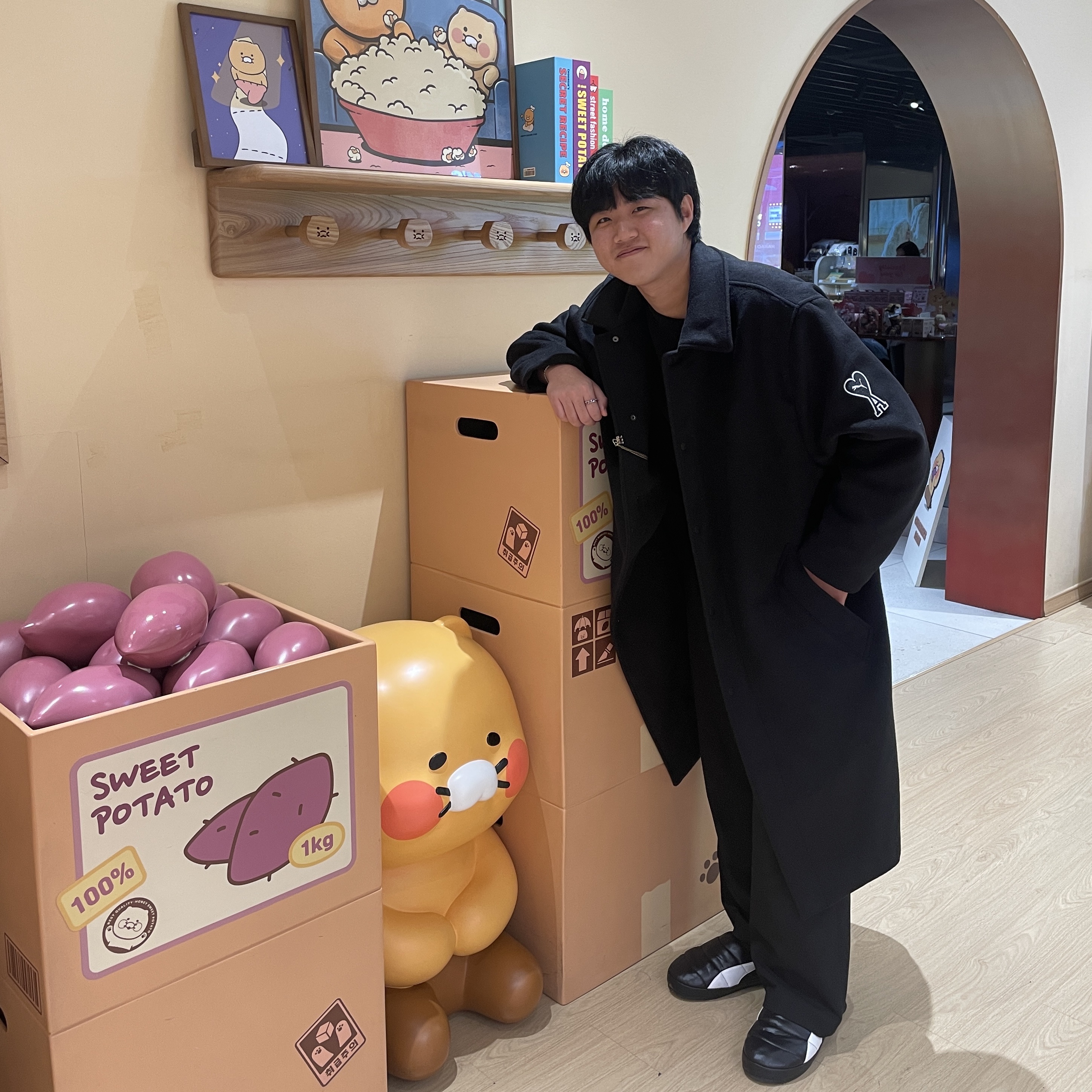 Puma x AMI Coat Puma Black 착용 스타일 - 1