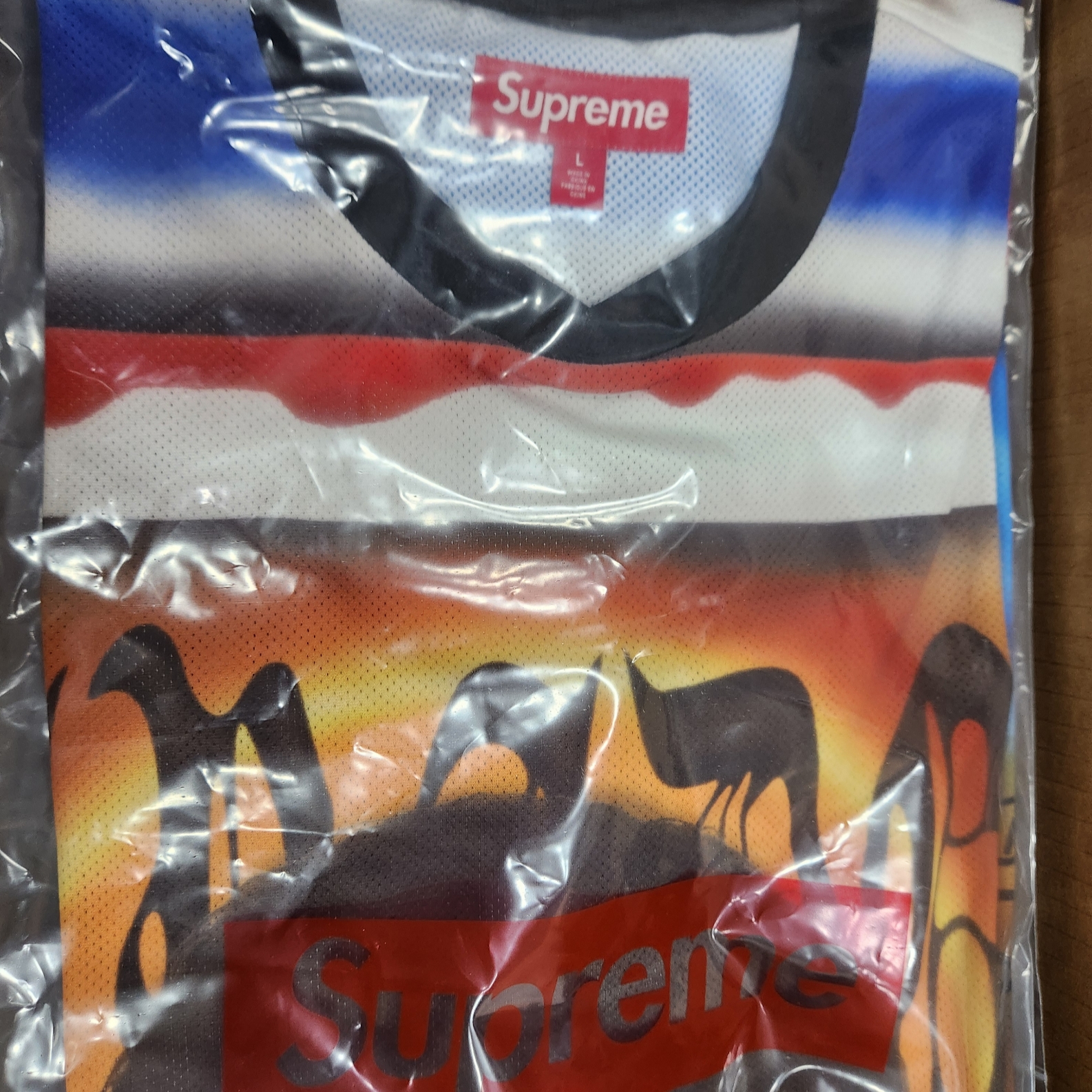 Supreme Maradona Soccer Jersey Multicolor - 24SS 착용 스타일