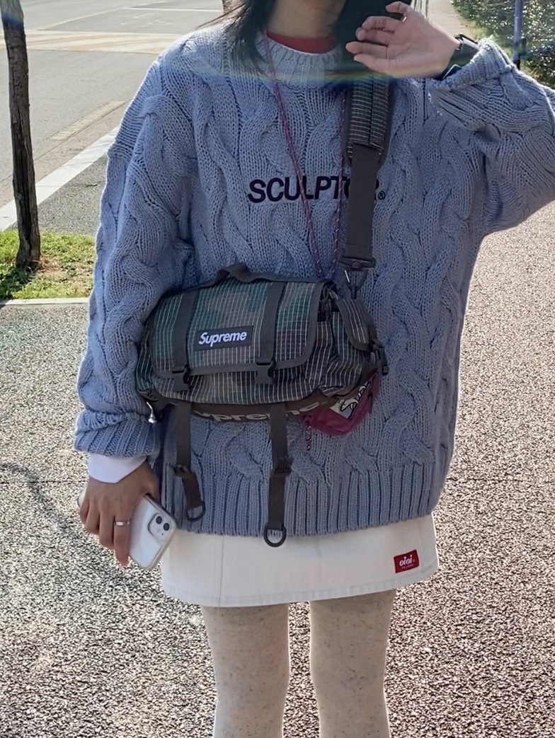 Supreme Mini Duffle Bag Woodland Camo - 24SS 착용 스타일