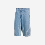 Adidas Flames Denim Shorts Blue - KR Sizing