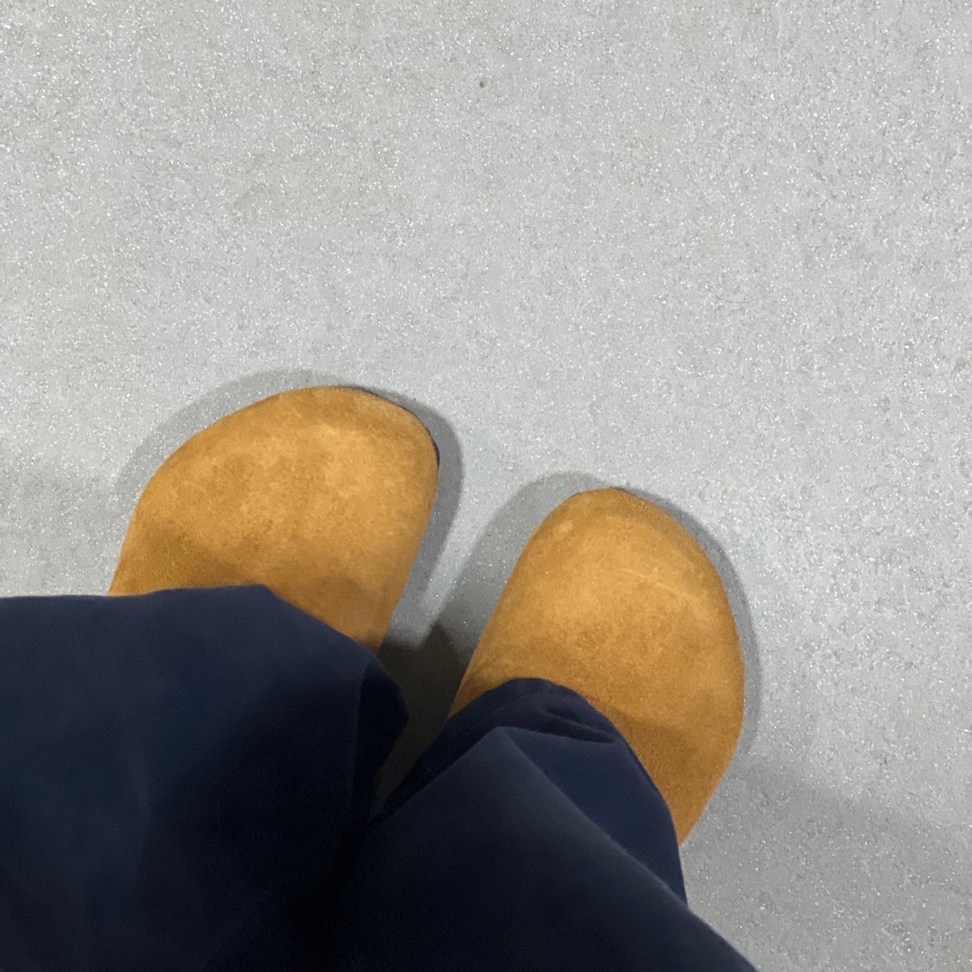 Birkenstock Boston Soft Footbed Mink - Regular 착용 스타일