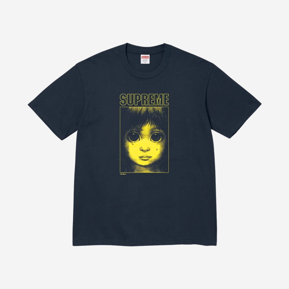 Supreme x Margaret Keane Teardrop T-Shirt Navy - 24SS 상세 이미지 1