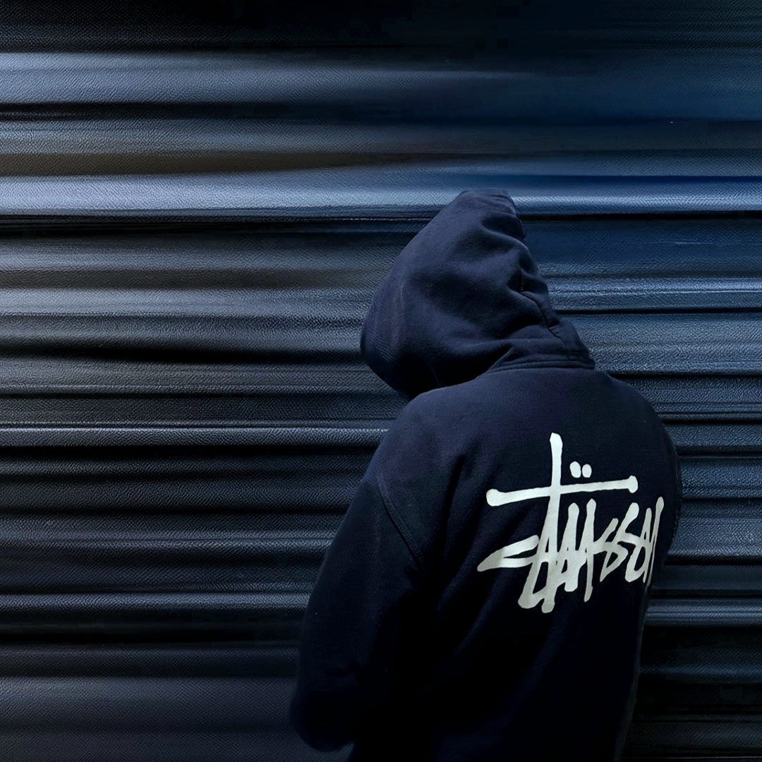 Stussy Basic Stussy Zip Hoodie Navy 2023 착용 스타일