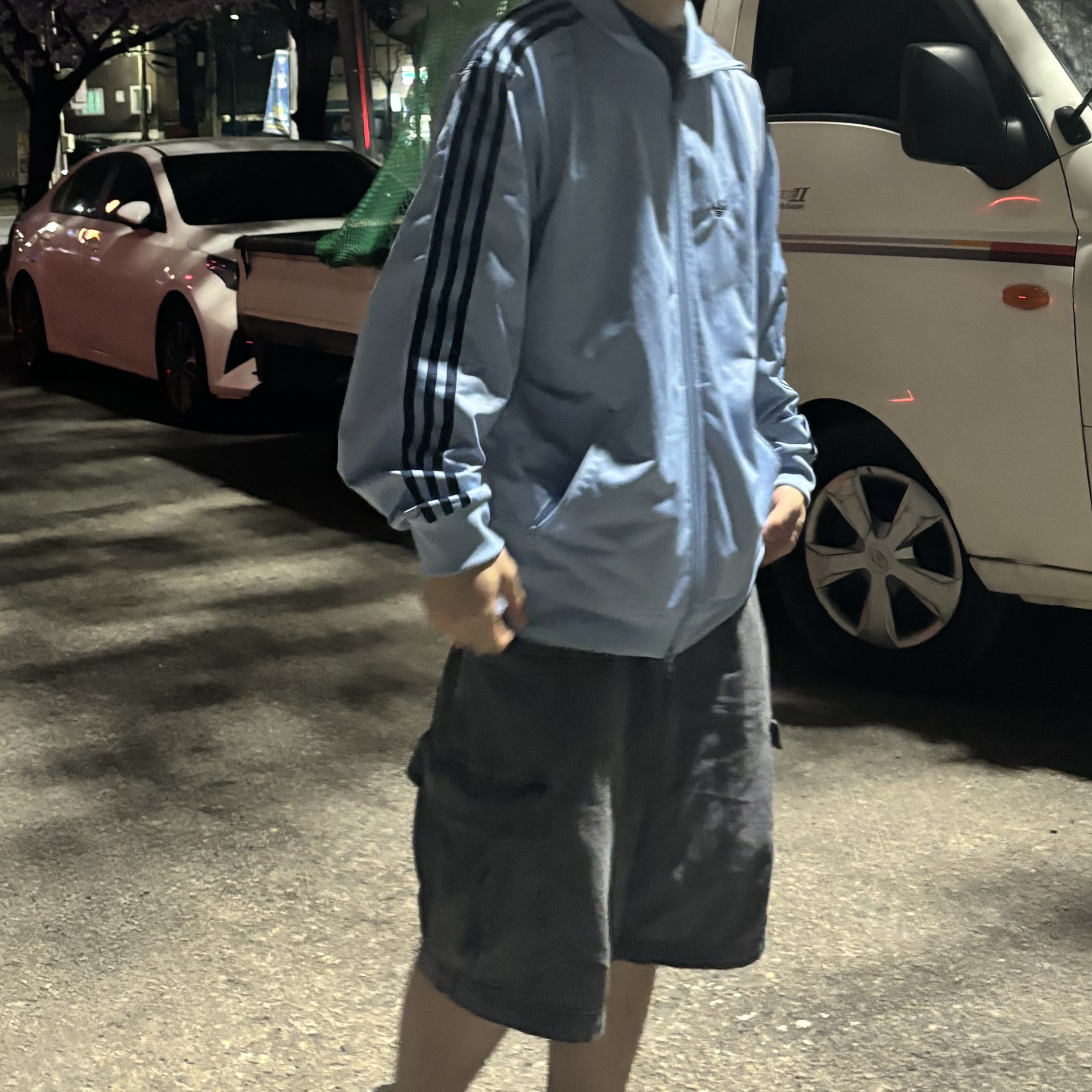 Adidas Beckenbauer Track Top Ambient Sky - KR Sizing, Jordan 1 Low Golf Wolf Grey 착용 스타일 - 1