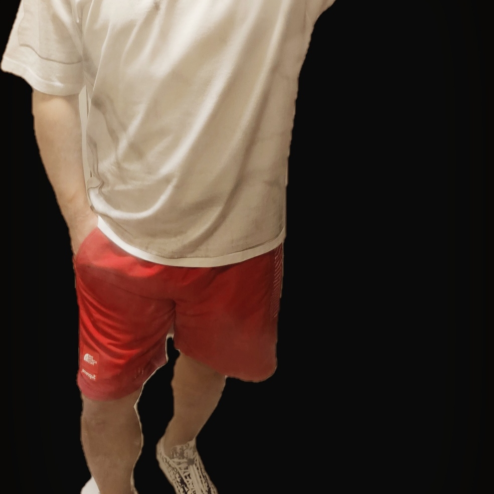 Supreme x The North Face Nylon Shorts Red - 24SS, Supreme x MM6 Maison Margiela Box Logo T-Shirt White - 24SS 착용 스타일 - 4