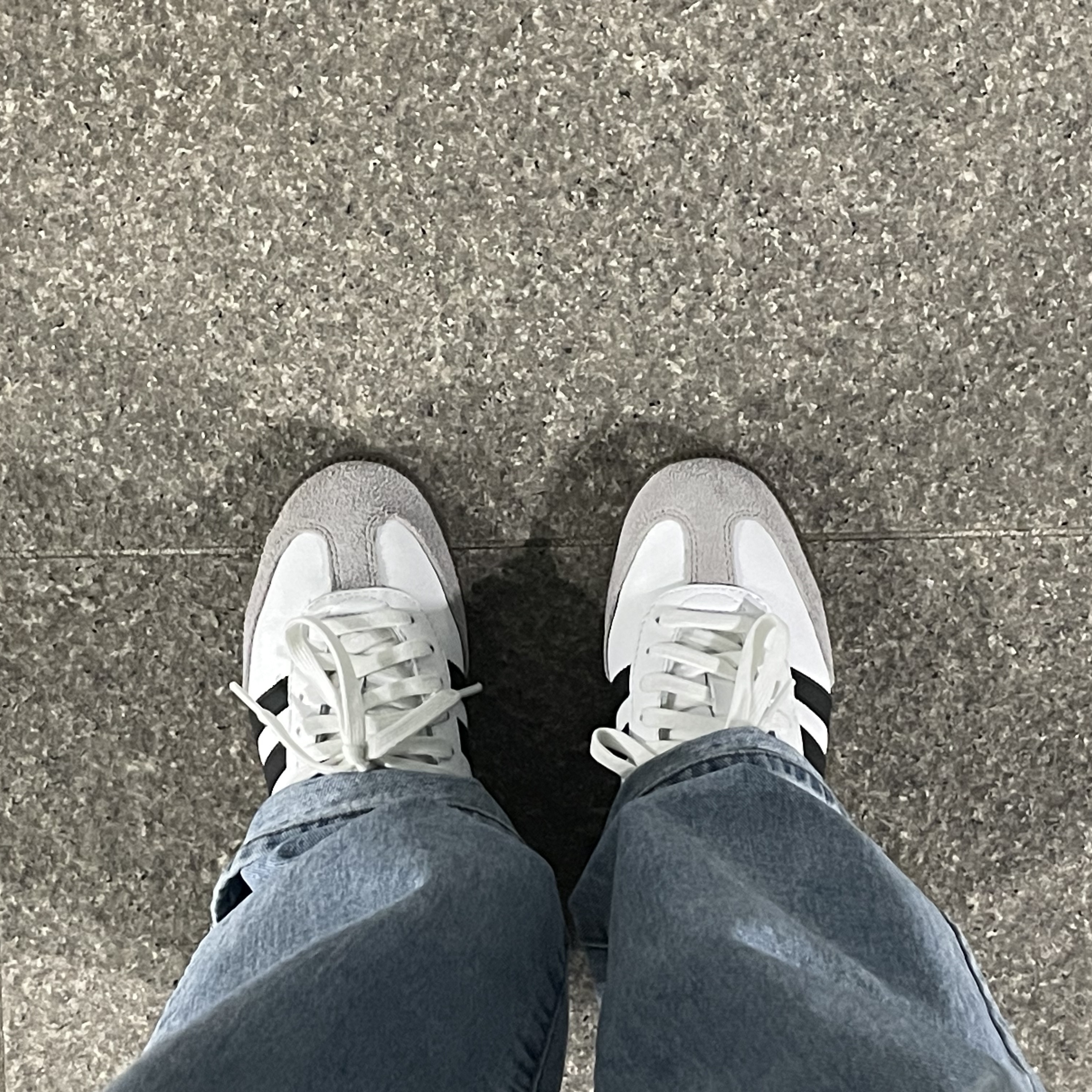 Adidas Samba OG Cloud White 착용 스타일