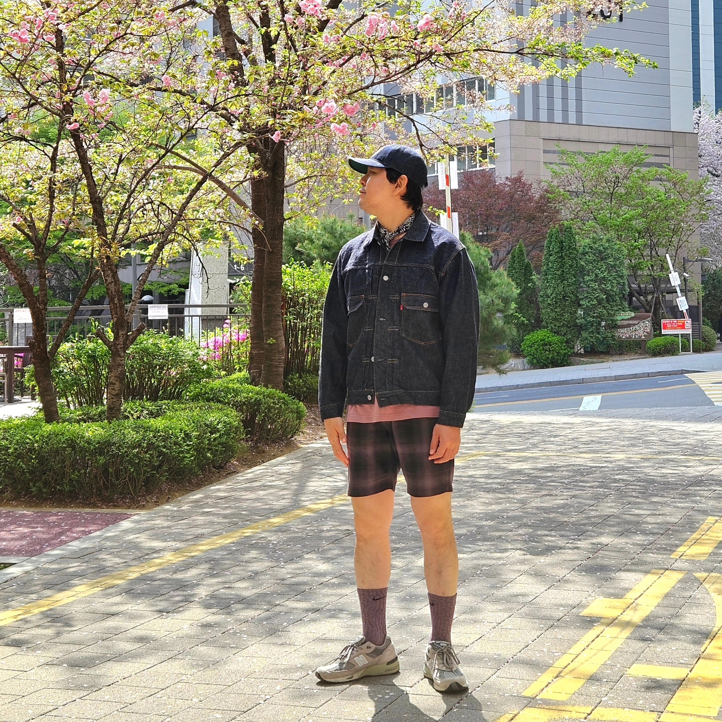 Fullcount 2102W-20 Type 2 Denim Jacket One Wash Indigo Blue - Red Tab, New Balance 991 Made in UK Grey 착용 스타일 - 3