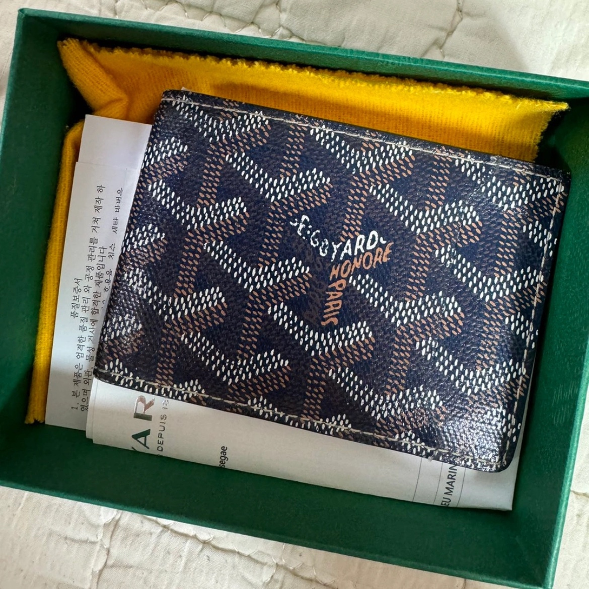 Goyard Saint Sulpice Card Holder Black 착용 스타일