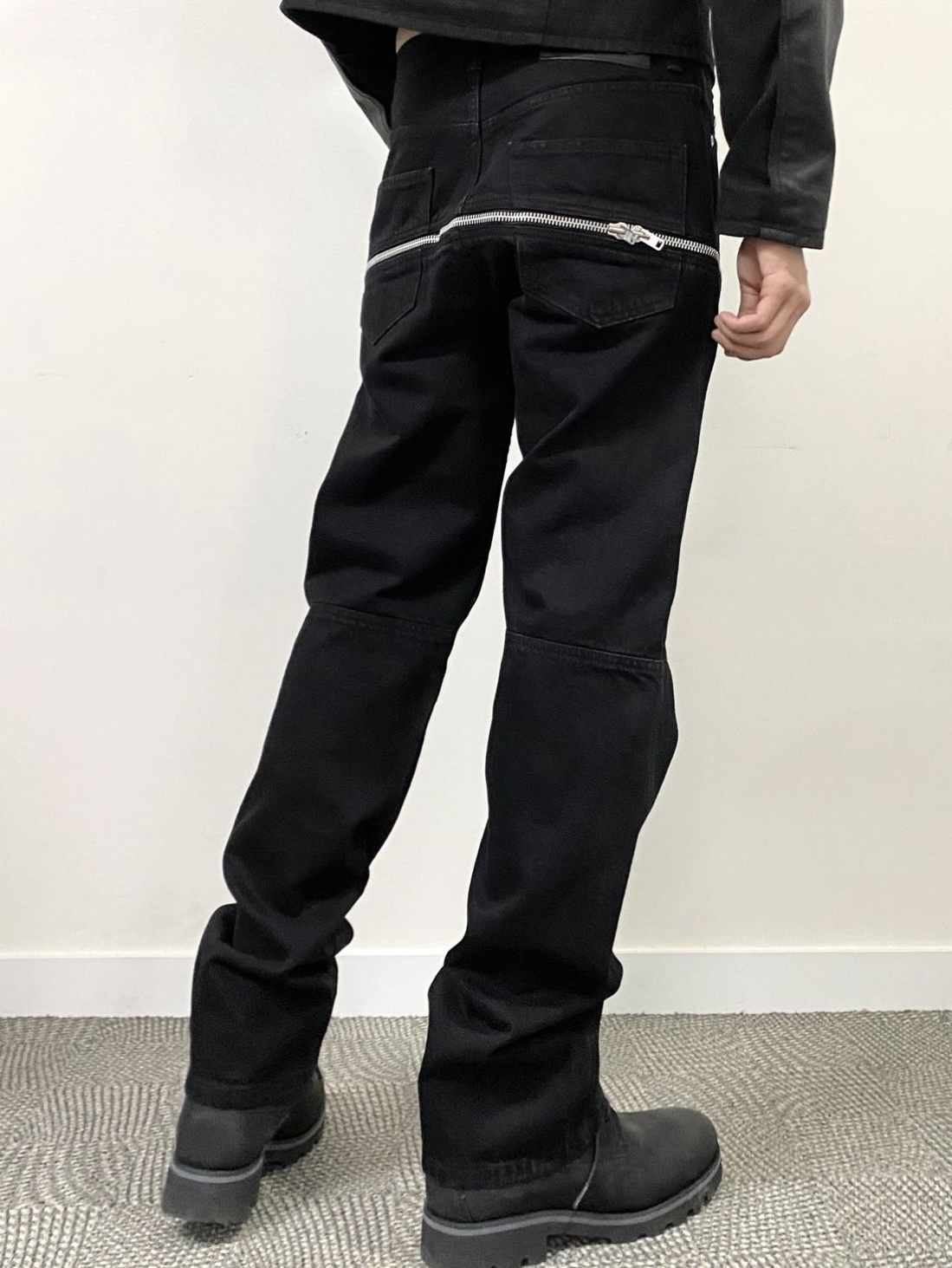 Timberland Premium 6 inch Waterproof Boot Black Nubuck - Wide 착용 스타일 - 1