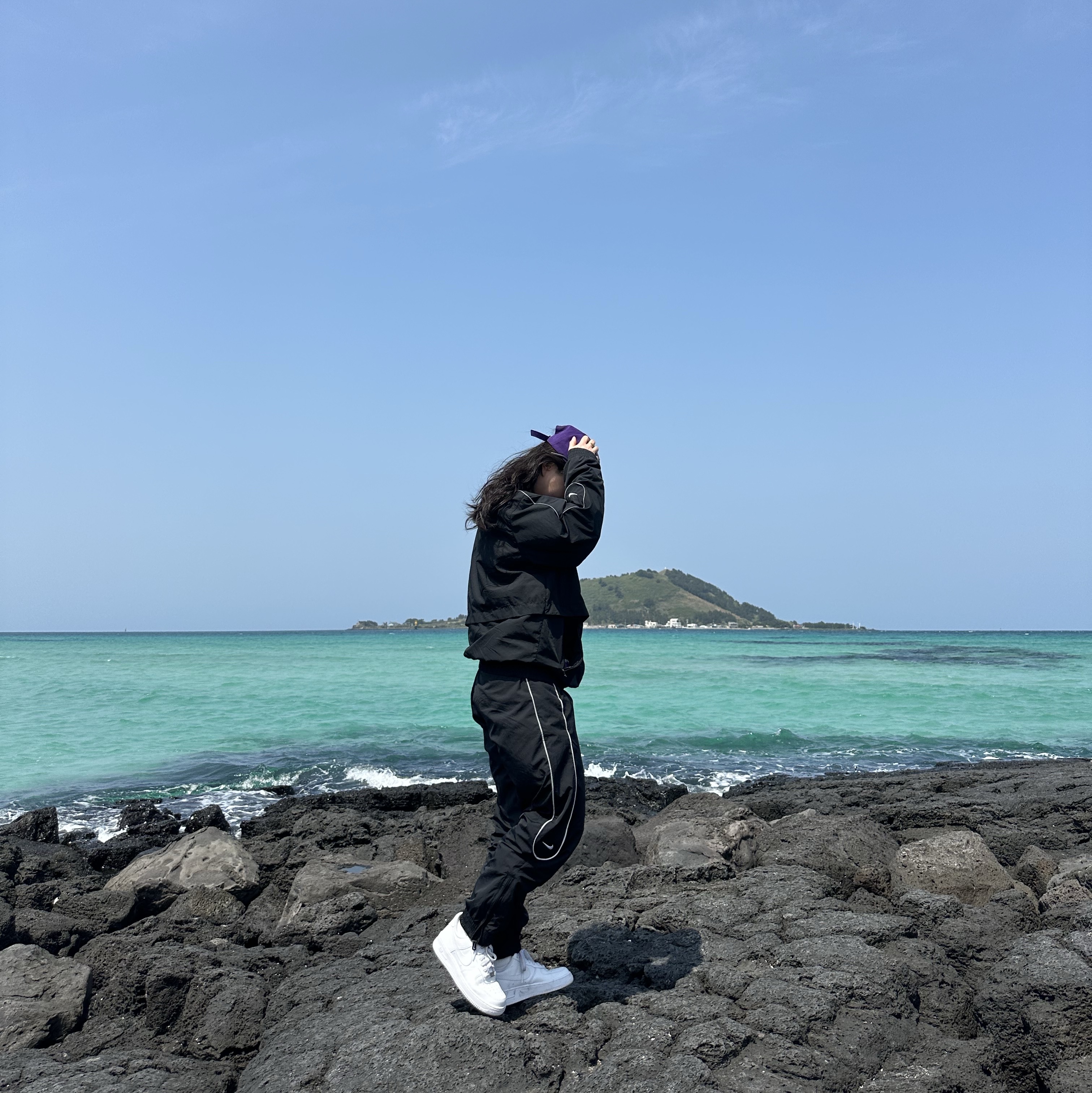 Nike NSW Solo Swoosh Woven Track Jacket Black - Asia, Nike Solo Swoosh Track Pants Black - Asia 착용 스타일 - 1