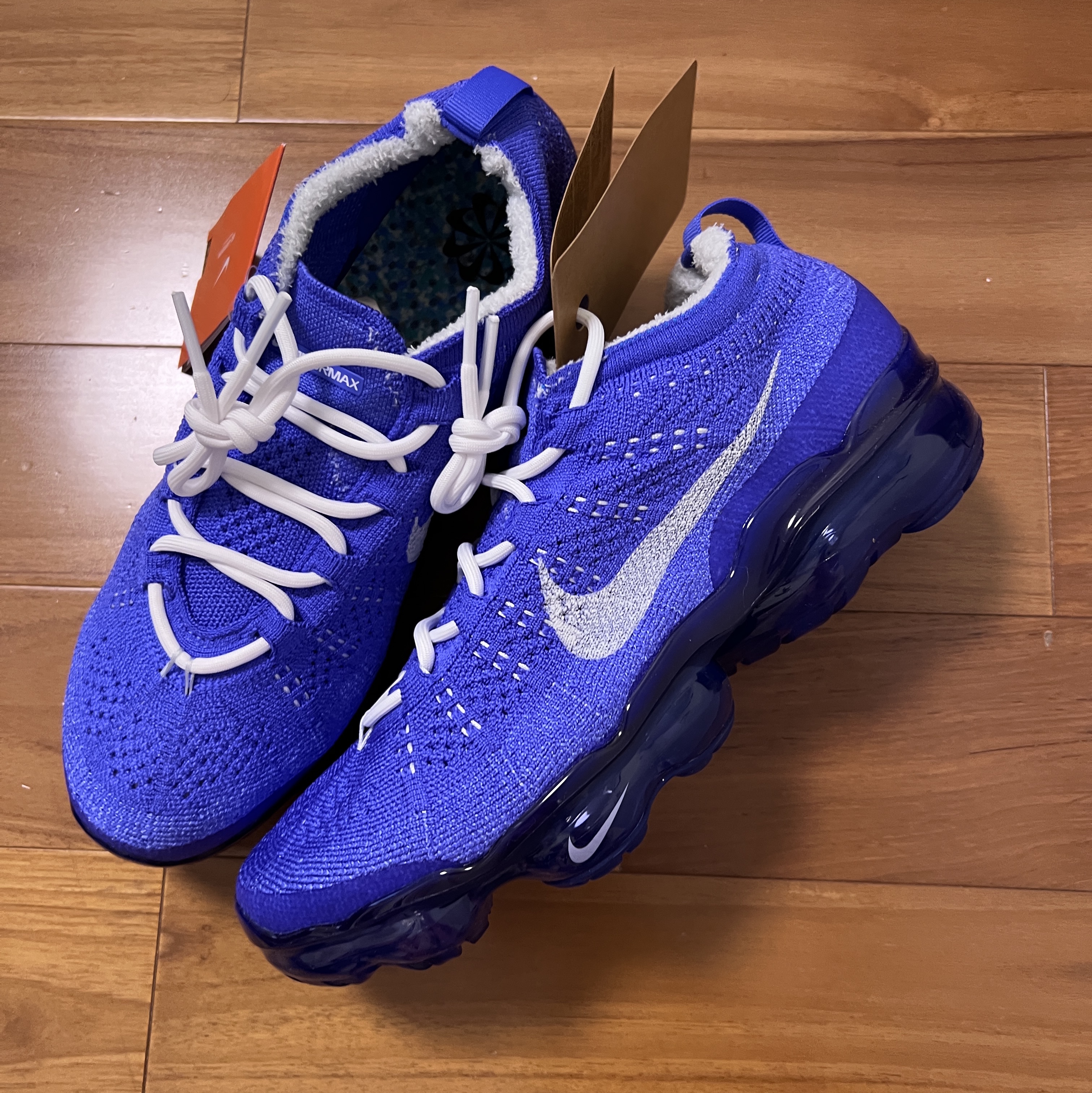 Nike Air Vapormax 2023 Flyknit Light Ultramarine Pure Platinum 착용 스타일