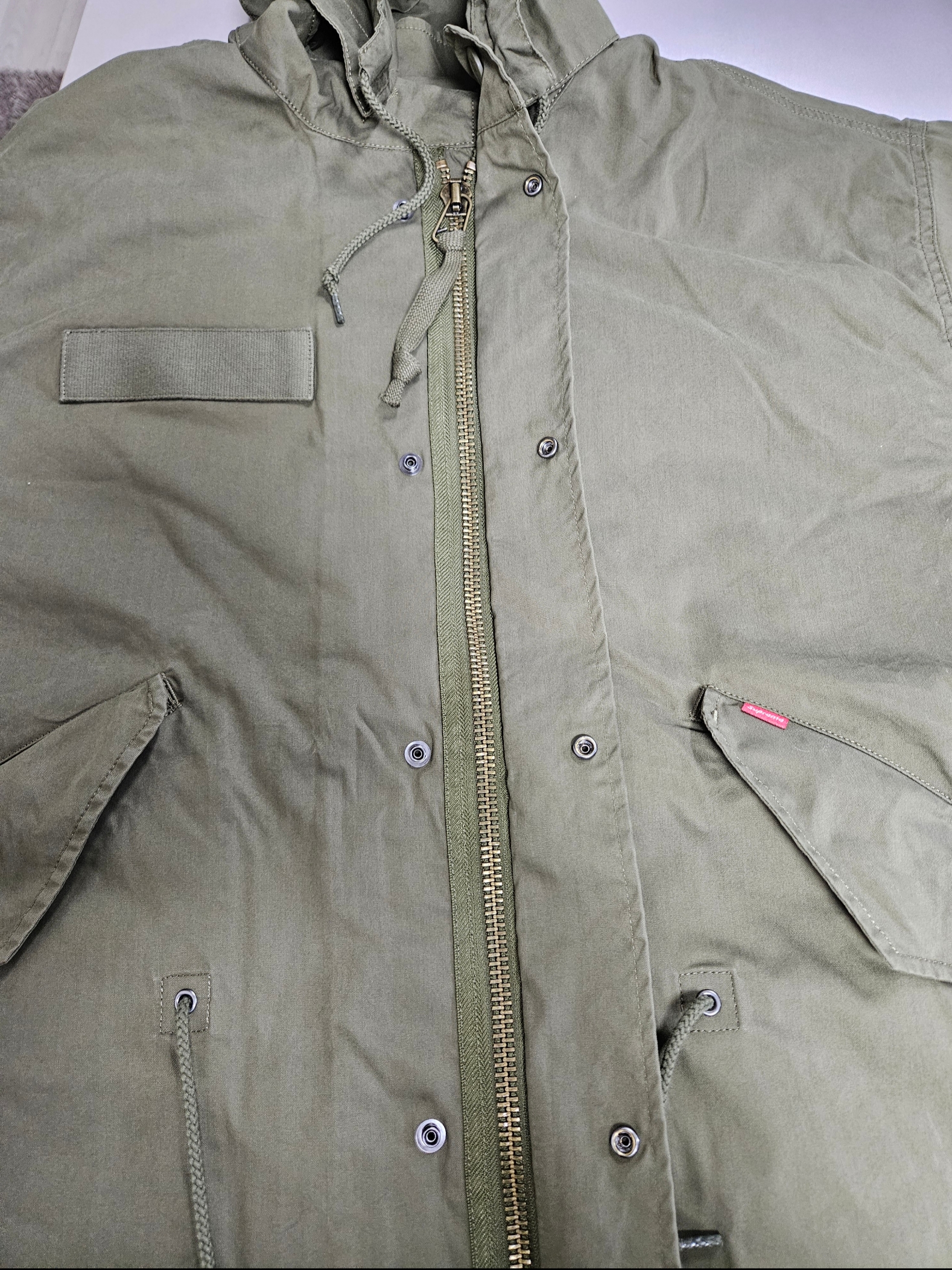 Supreme Futura Fishtail Parka Olive - 24SS 착용 스타일 - 8