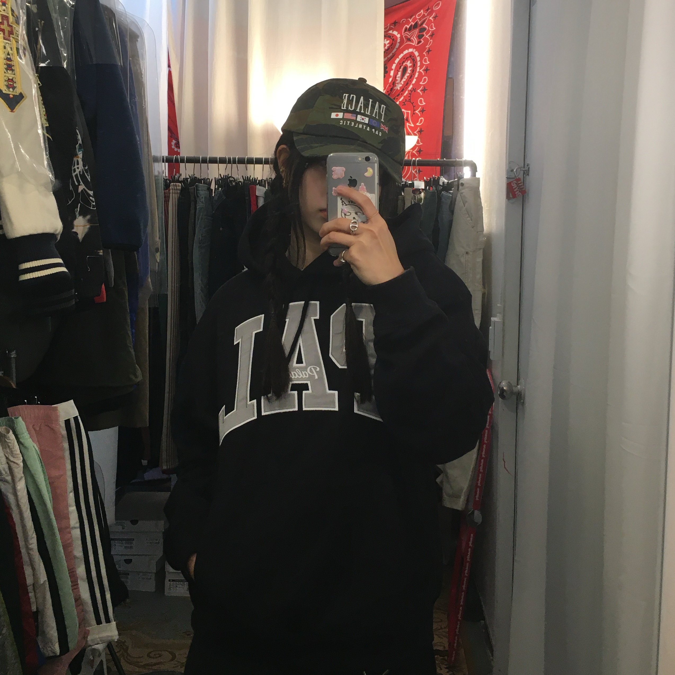 Palace x Gap Flag 6-Panel Camo - 24SS 착용 스타일 - 1