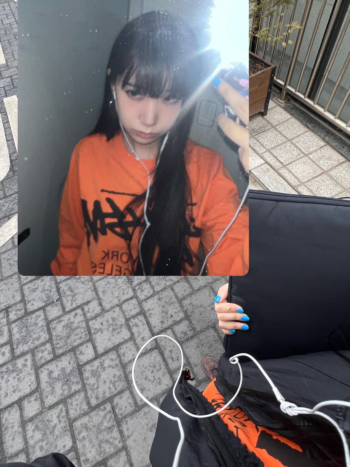 Stussy World Tour LS T-Shirt Coral 2023, Adidas Spezial Handball Brown Collegiate Orange 착용 스타일 - 4
