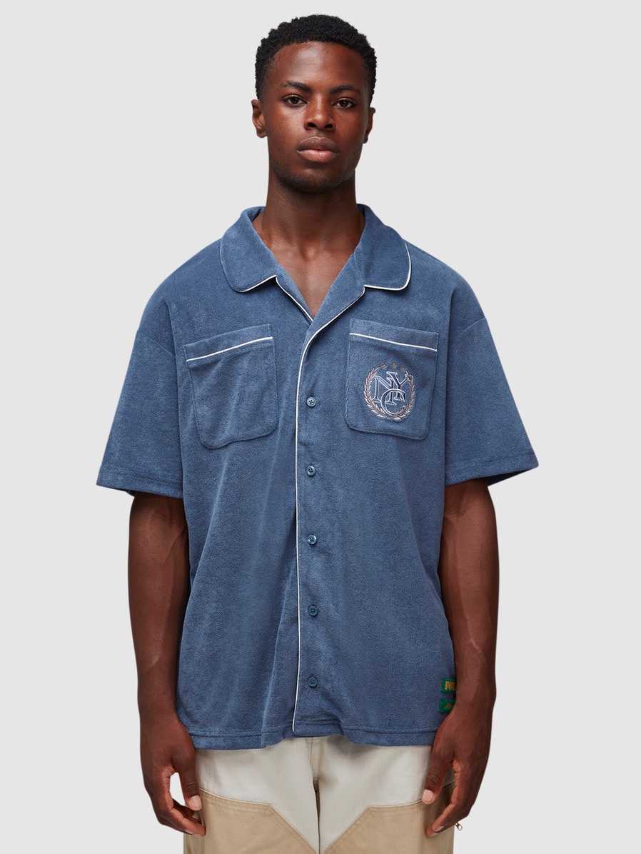 Puma x Rhuigi Shirt Inky Blue, Puma x Rhuigi Double Knee Pants Pristine 착용 스타일 - 2