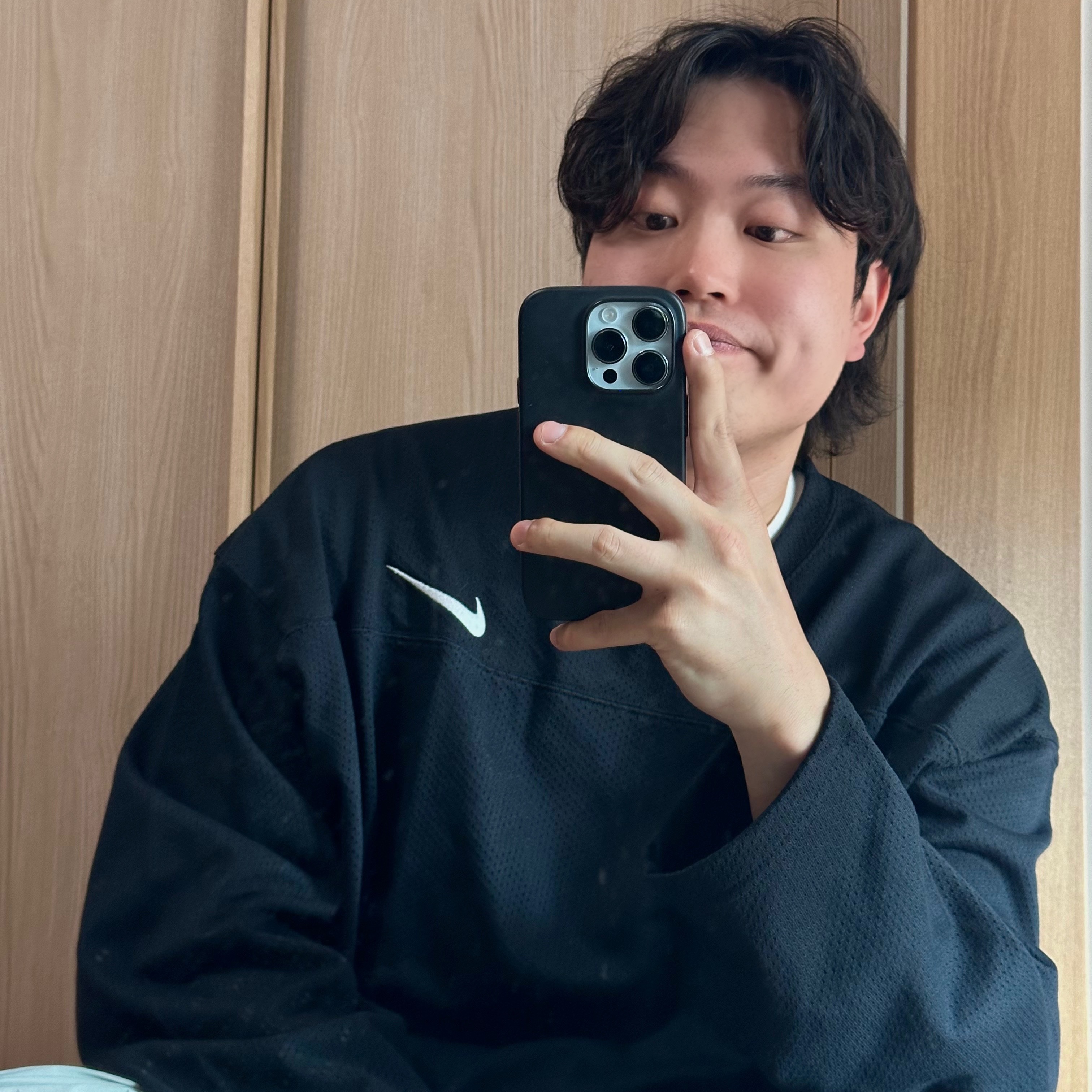 Nike x Stussy Long Sleeve Top Black (FJ9164-010) 착용 스타일 - 2