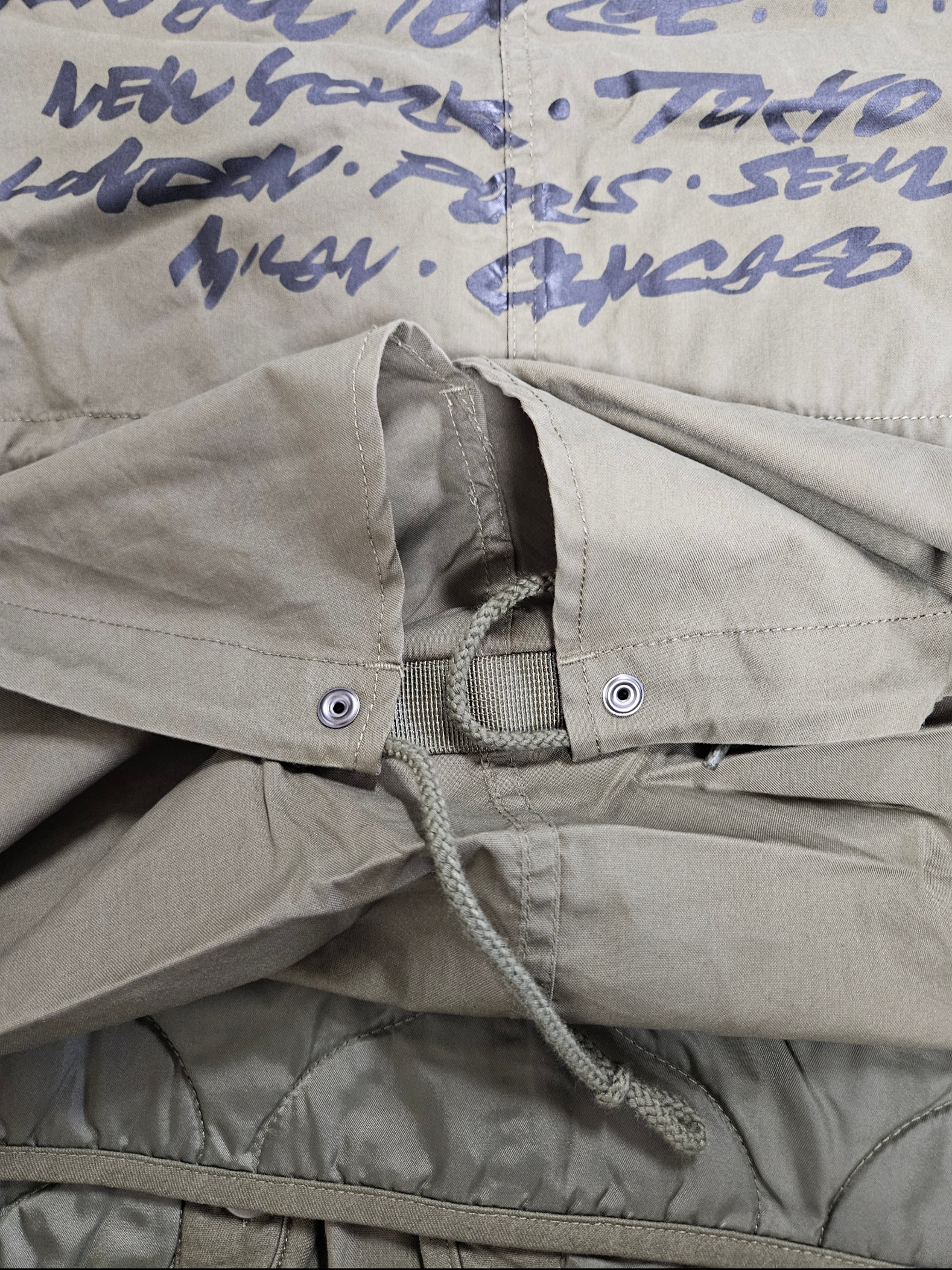 Supreme Futura Fishtail Parka Olive - 24SS 착용 스타일 - 4