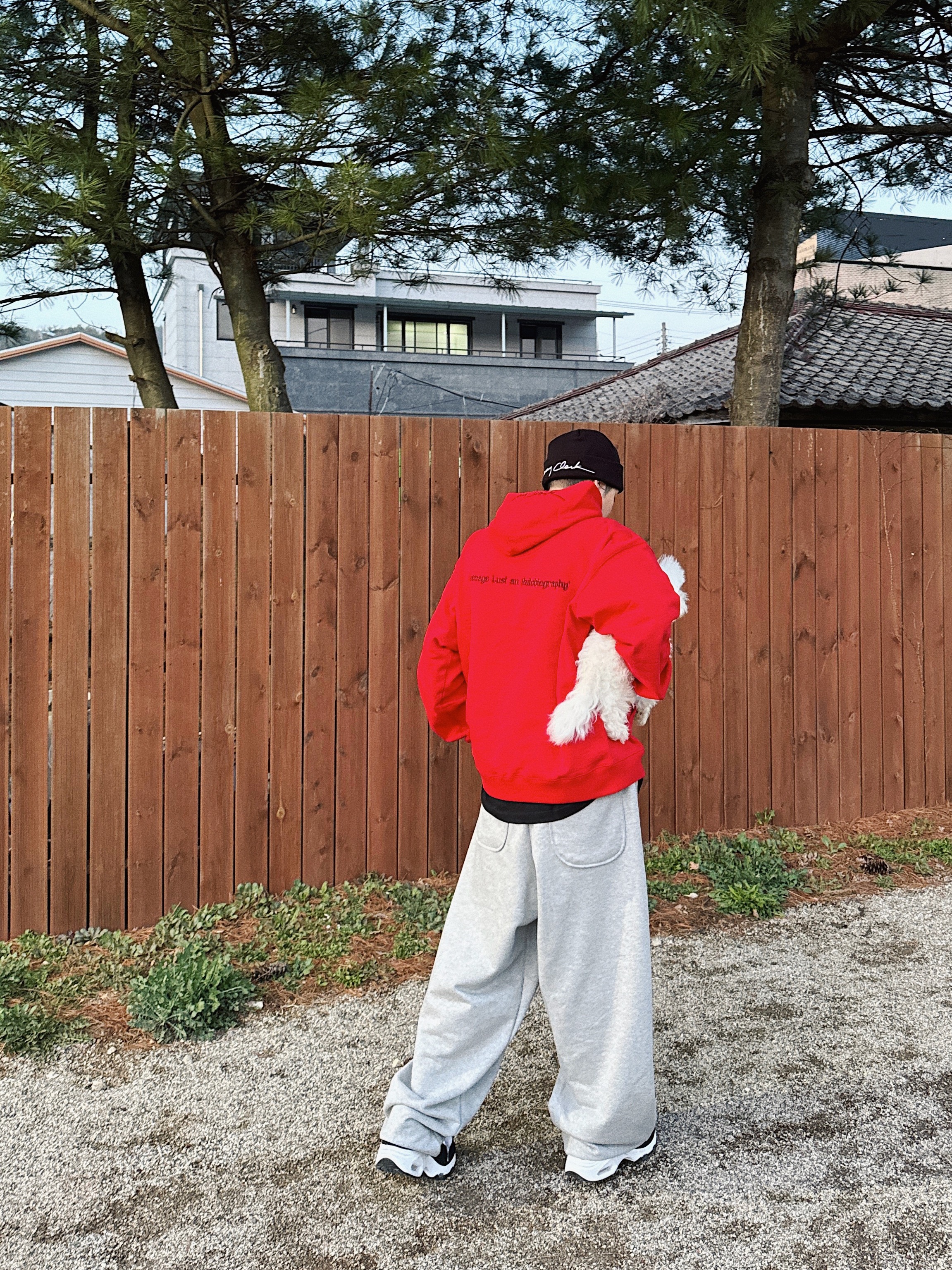 MJD Everyday Heavy Sweat Baggy Pants Melange Grey, Nike x Comme des Garcons Homme Plus Air Max Sunder SP White Black 착용 스타일 - 3