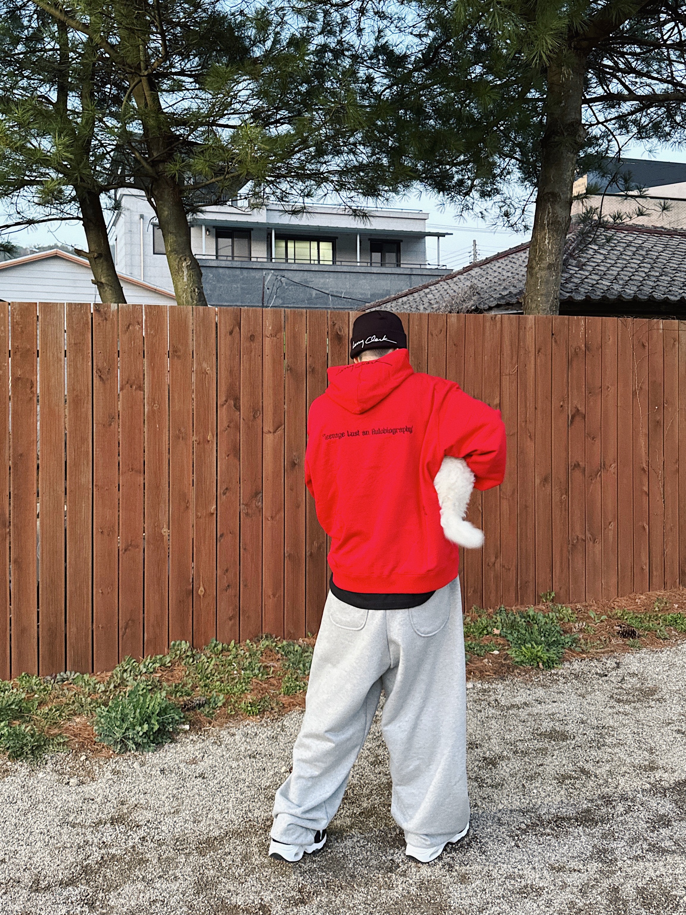 MJD Everyday Heavy Sweat Baggy Pants Melange Grey, Nike x Comme des Garcons Homme Plus Air Max Sunder SP White Black 착용 스타일 - 2