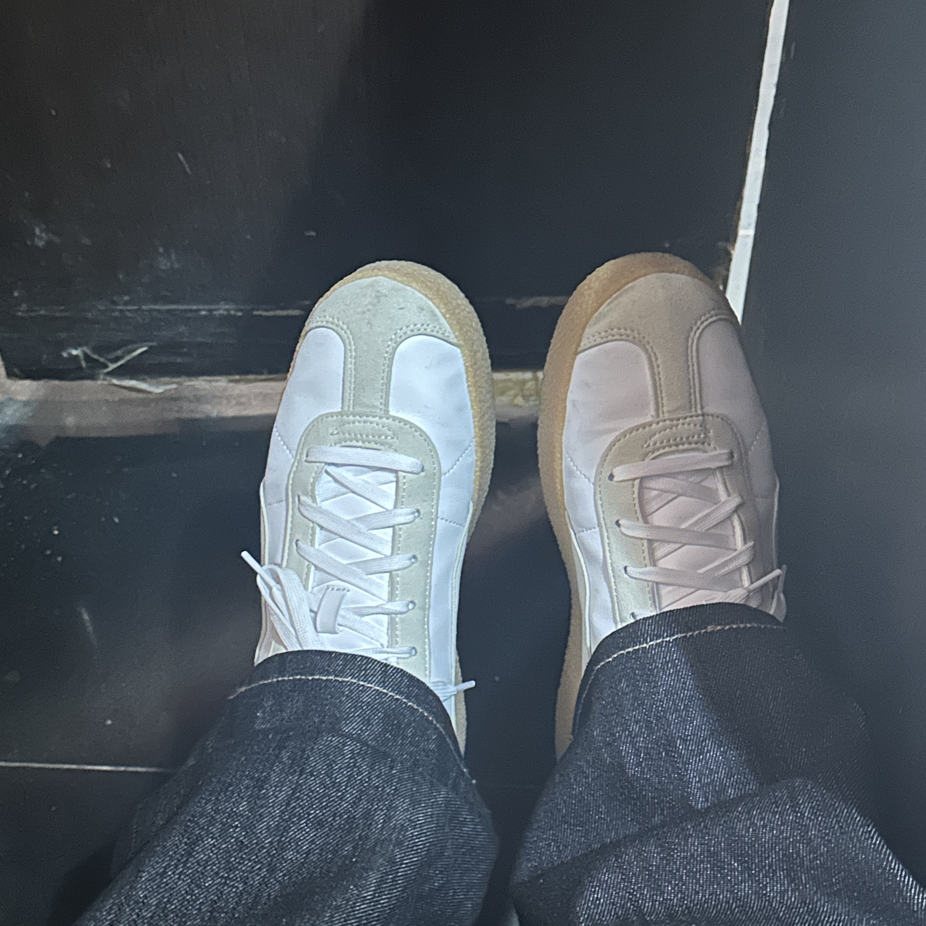 Puma Club SD FS White Gray 착용 스타일