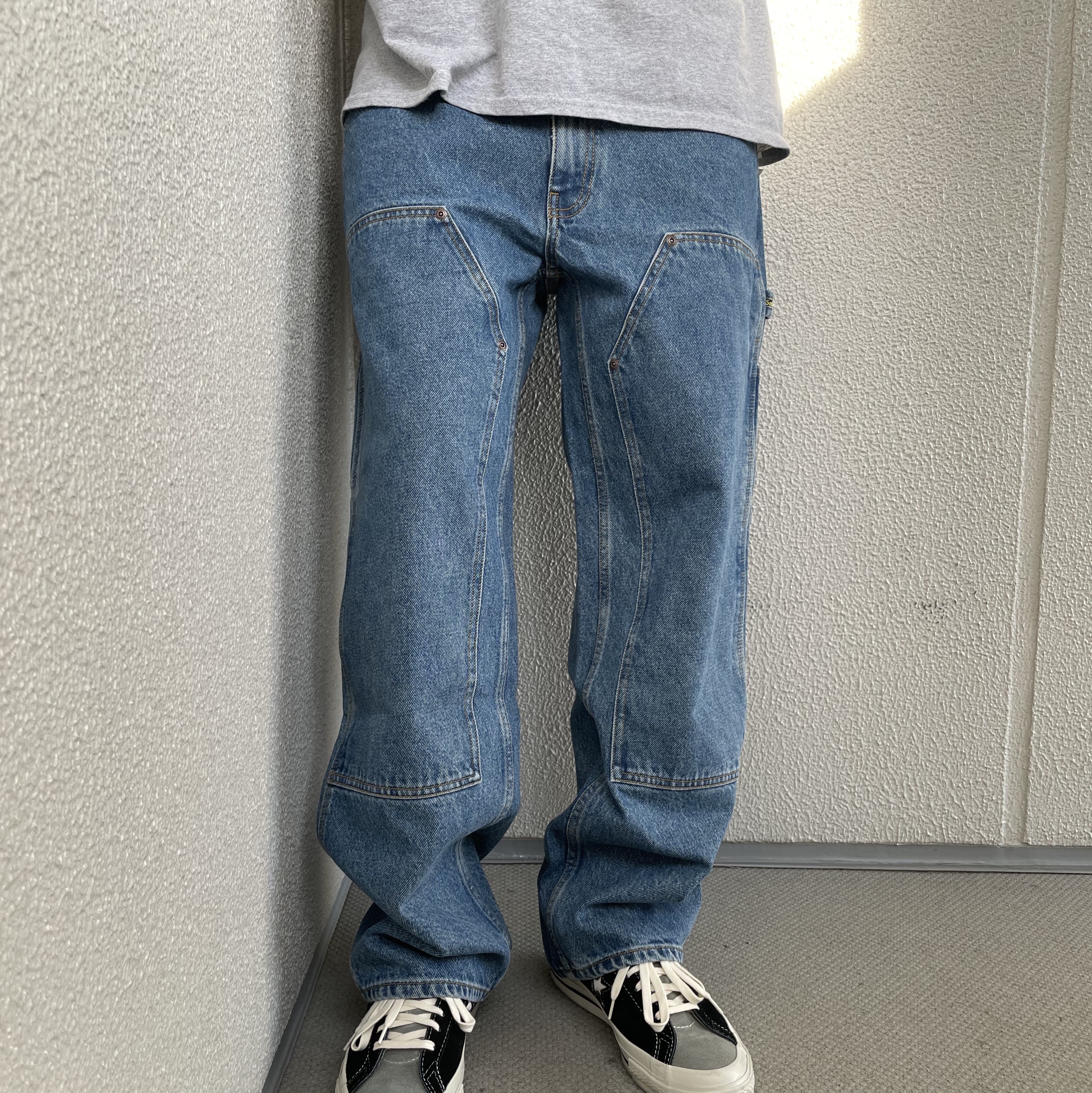 Supreme Double Knee Painter Pant Washed Indigo - 24SS 착용 스타일 - 1
