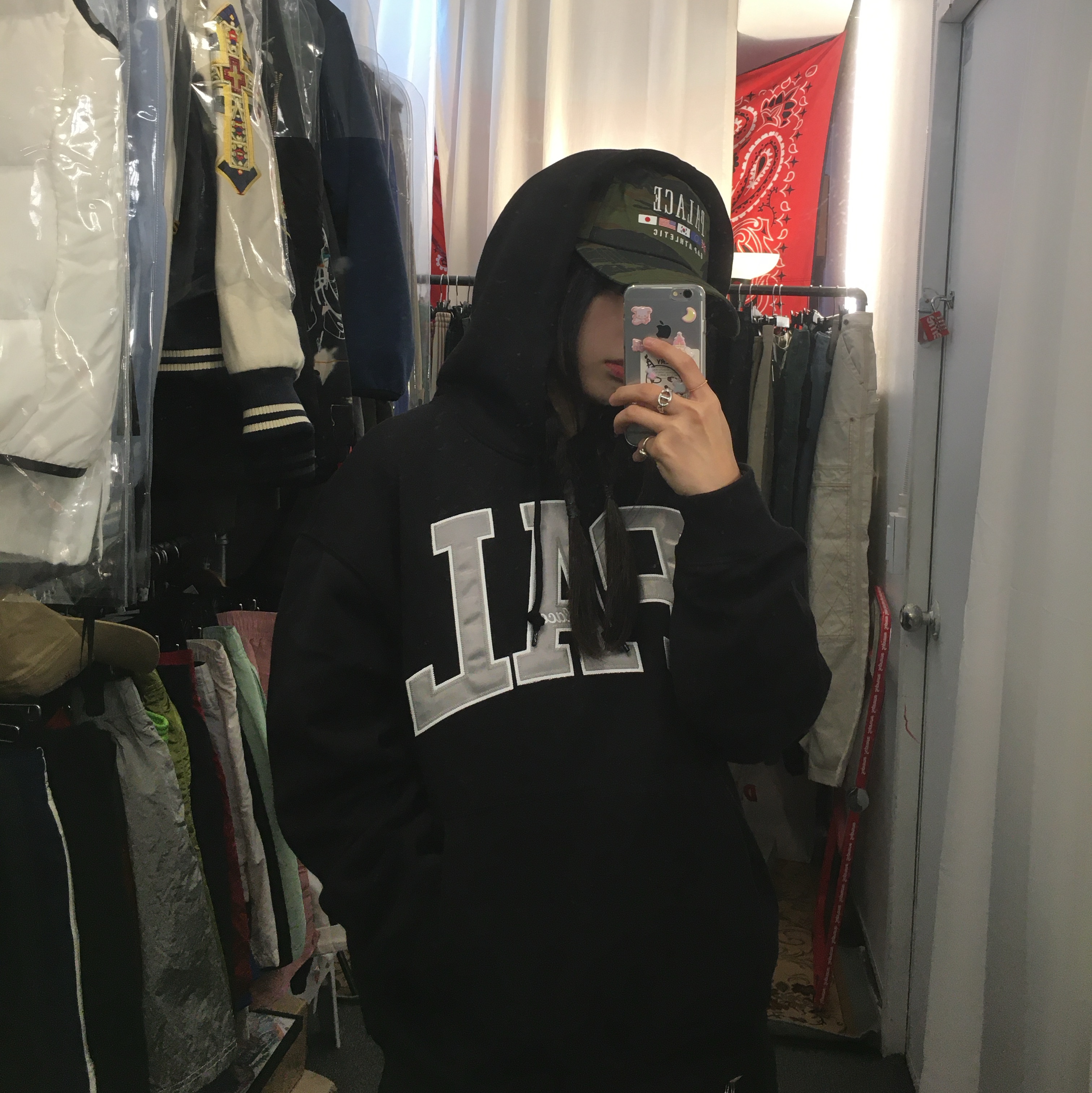 Palace x Gap Flag 6-Panel Camo - 24SS 착용 스타일 - 2