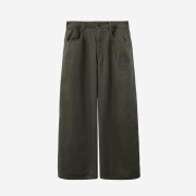 Polyteru x Nomanual Wide Cotton Pants Khaki Gray - 24SS
