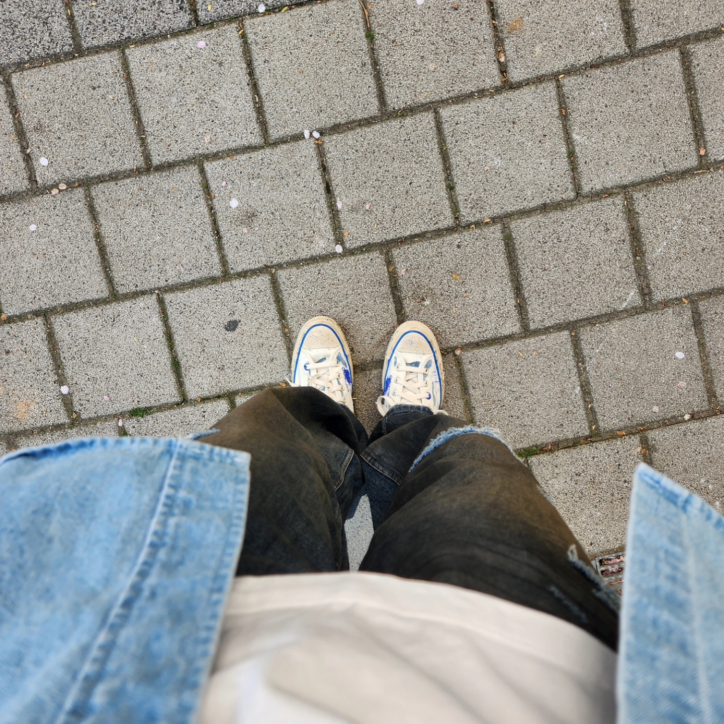Converse x Ader Error Chuck 70 High White 착용 스타일 - 2