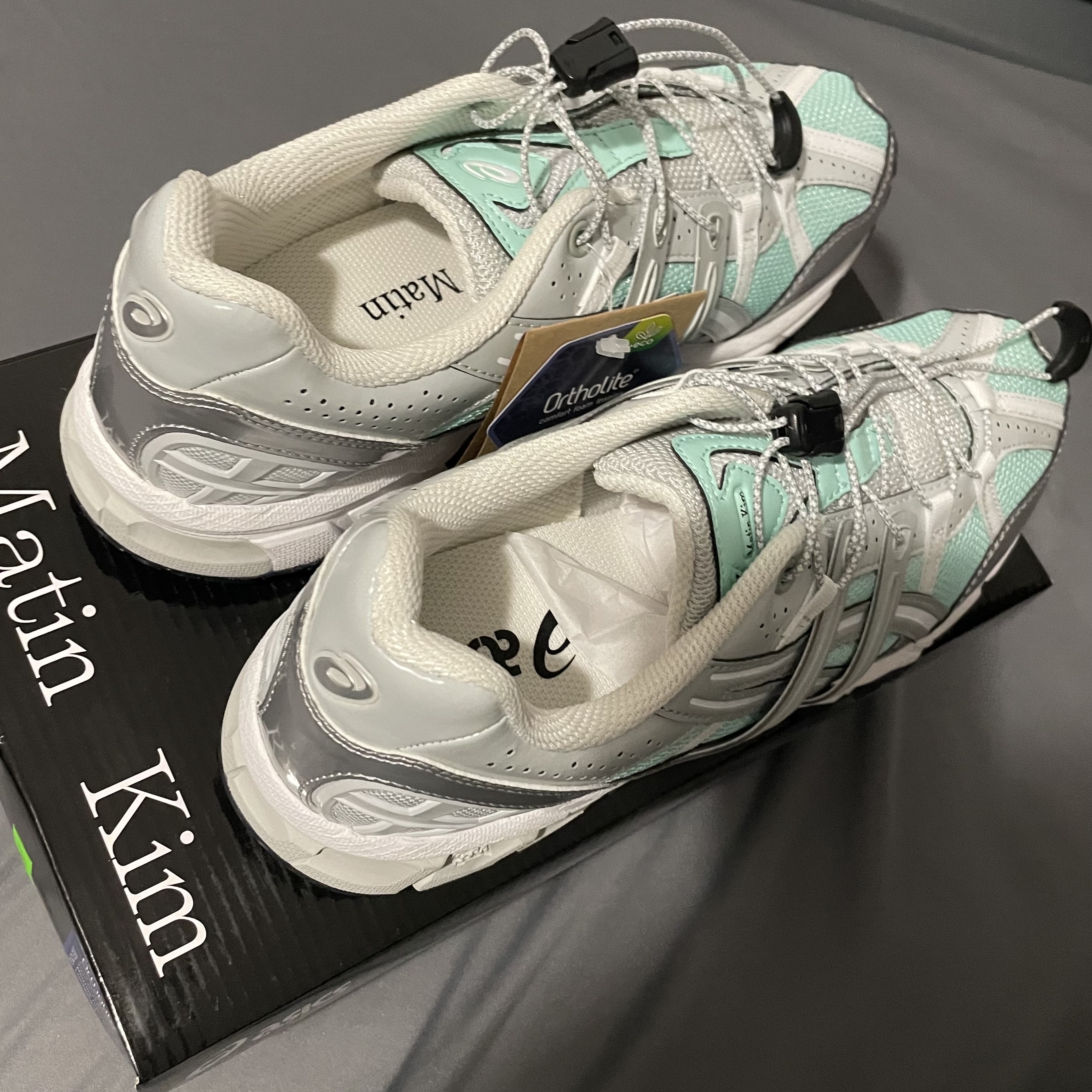 (W) Asics x Matin Kim Gel-Sonoma 15-50 Oasis Green Pure Silver 착용 스타일 - 2