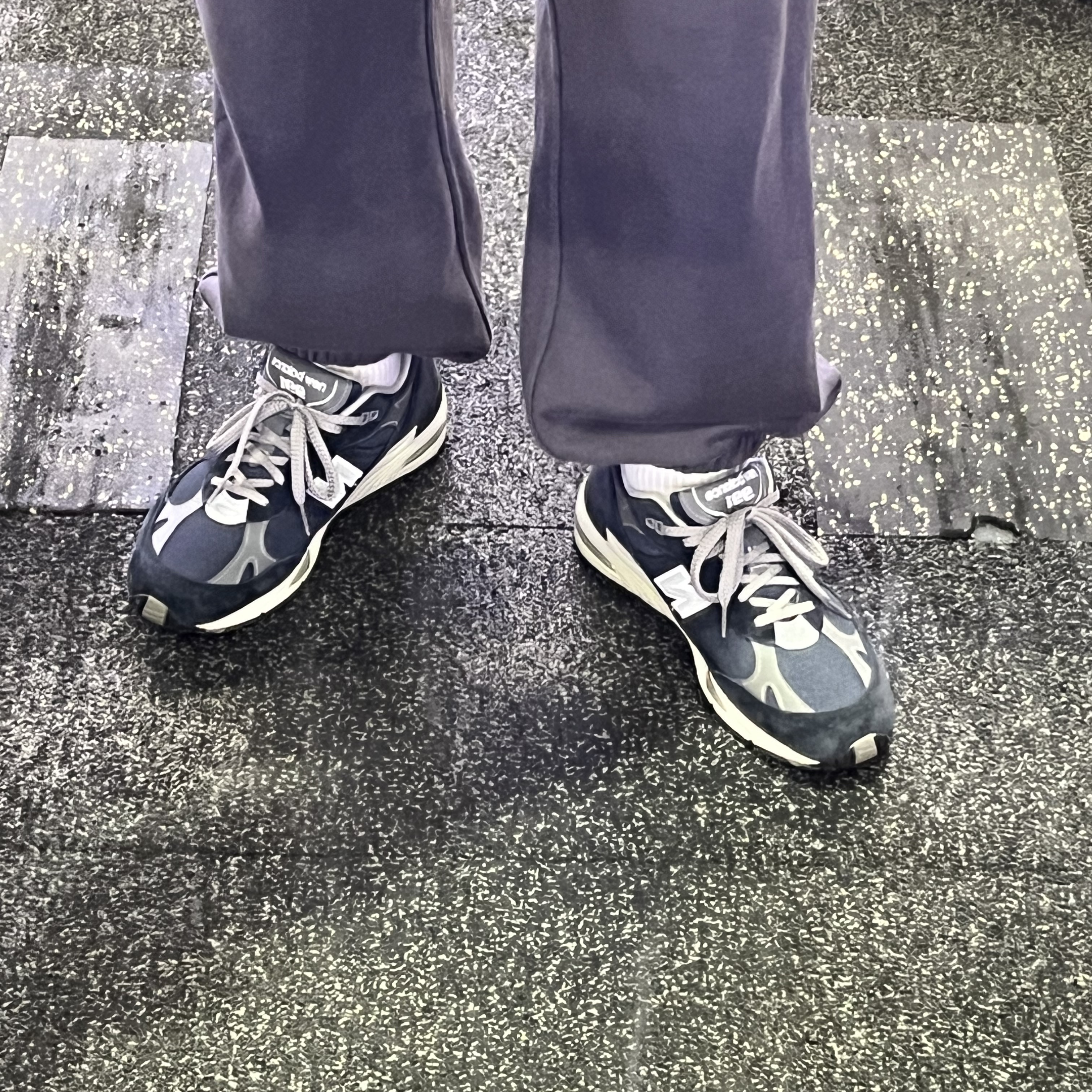 New Balance 991 Made in UK Navy 착용 스타일 - 2