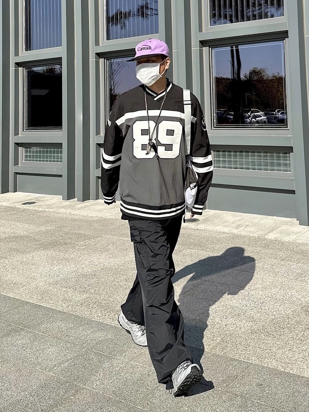 Salomon XA Pro 3D Alloy Silver 착용 스타일 - 3