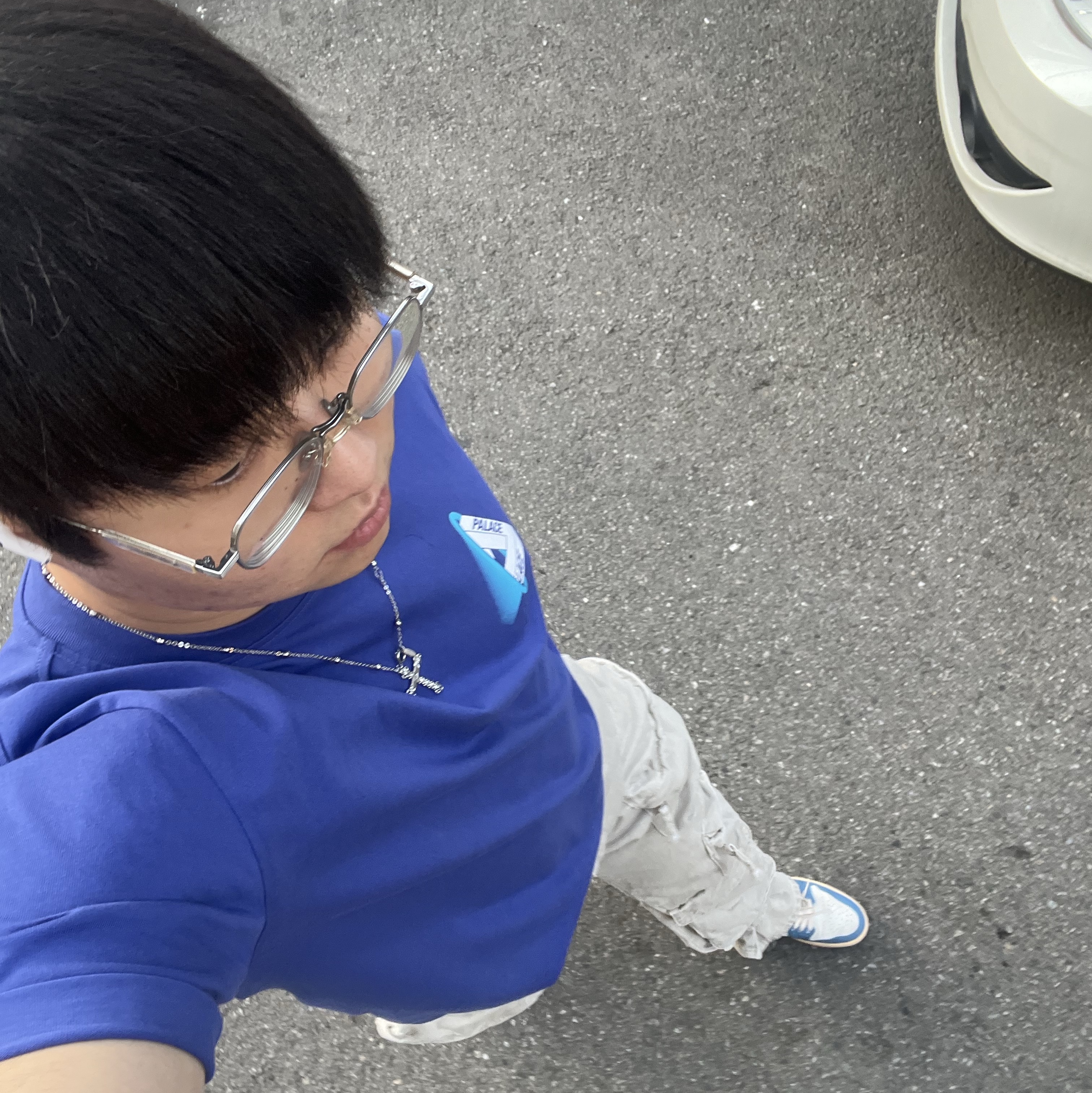 Sentiments No.473 Knot Cross Necklace Silver, Palace Tri-Void T-Shirt Ultra - 23FW 착용 스타일